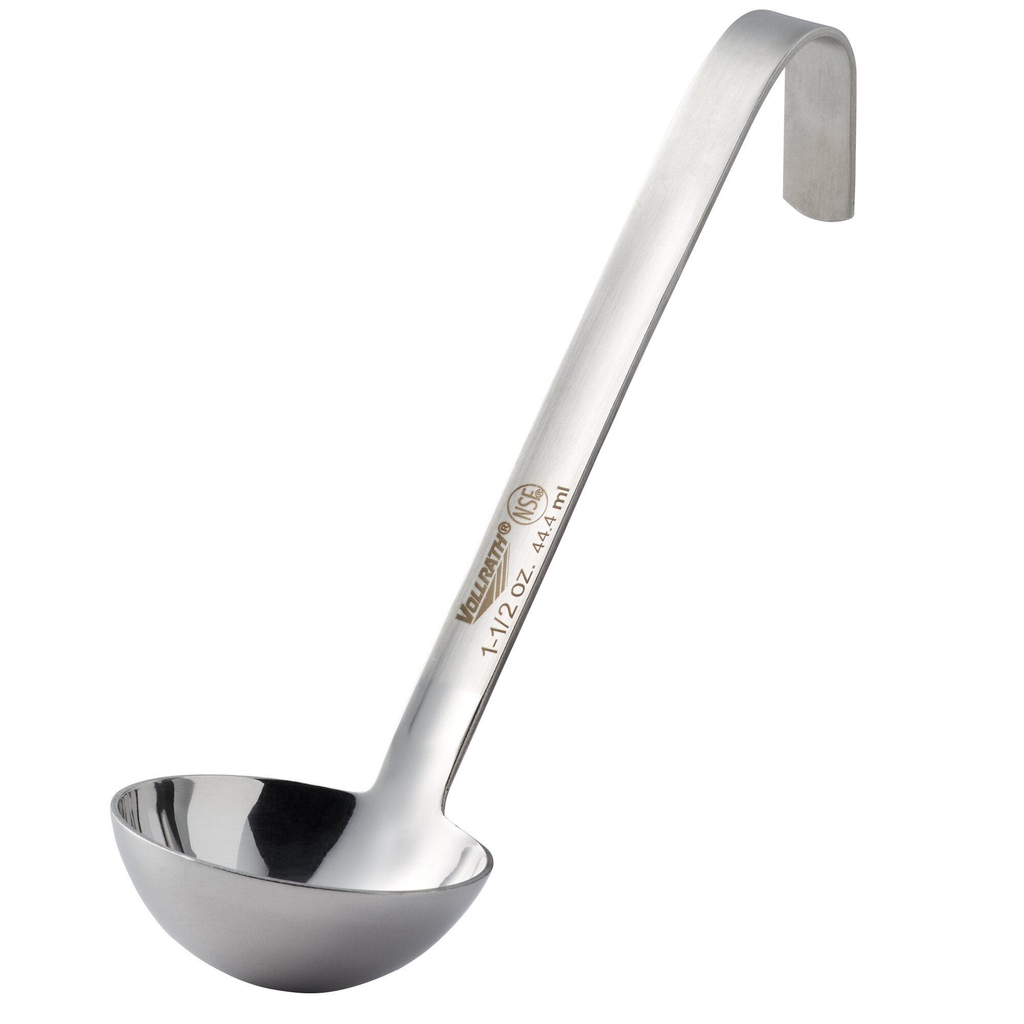 Vollrath 4971510 Jacob's Pride 1.5 oz. OnePiece Stainless Steel Ladle