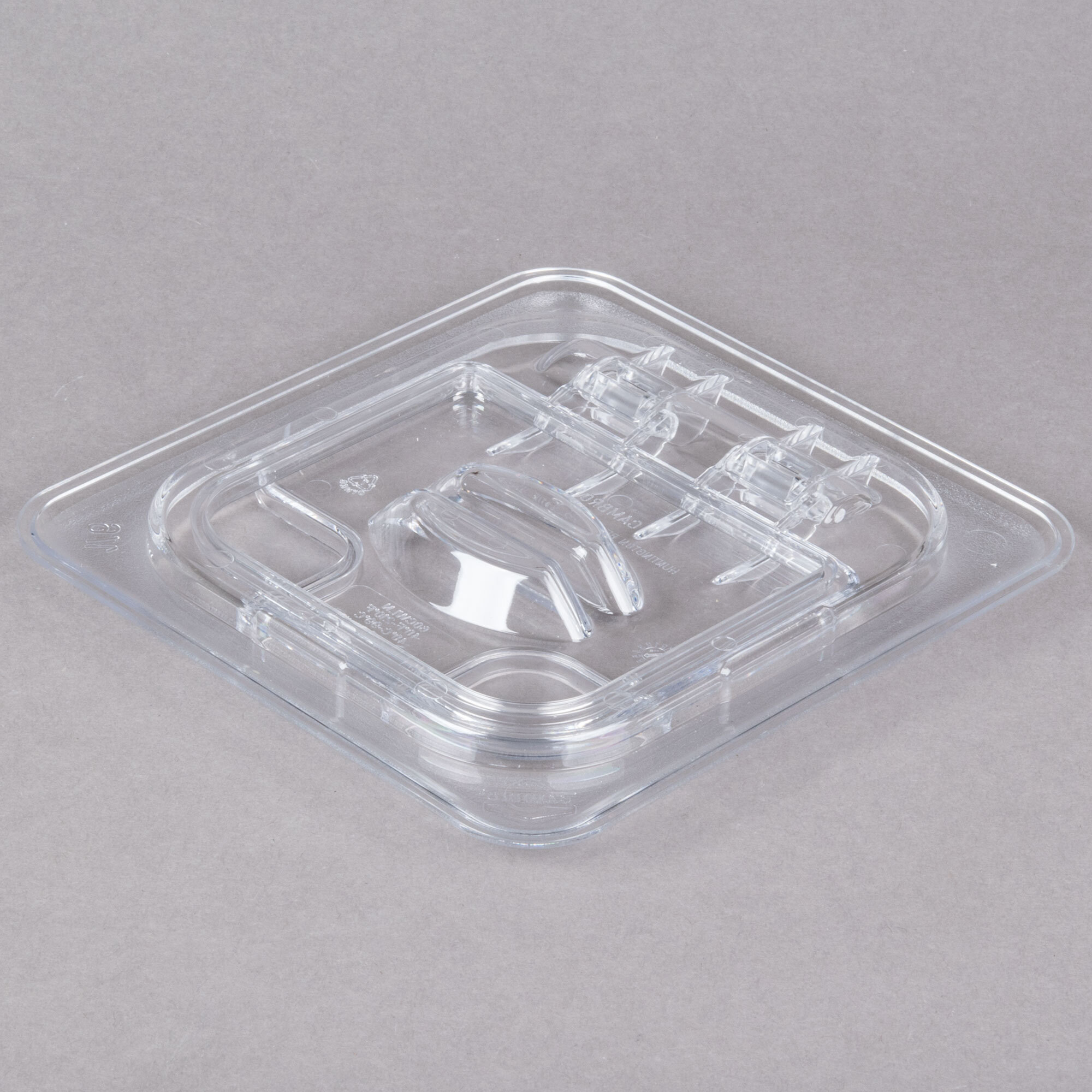 Cambro 60CWLN135 Camwear 1/6 Size Clear Polycarbonate FlipLid with ...