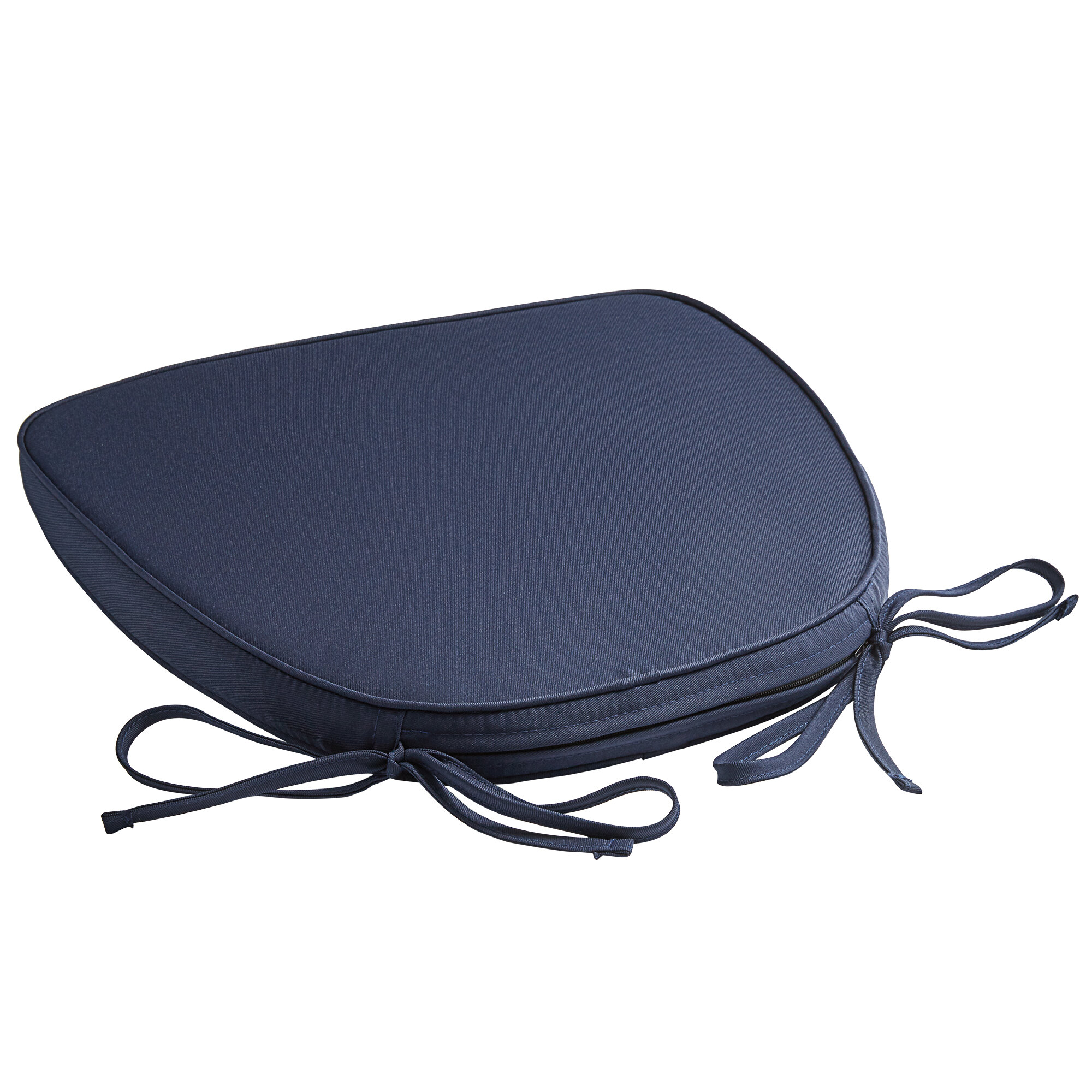 Lancaster Table & Seating Navy Blue Chiavari Chair Cushion with Ties