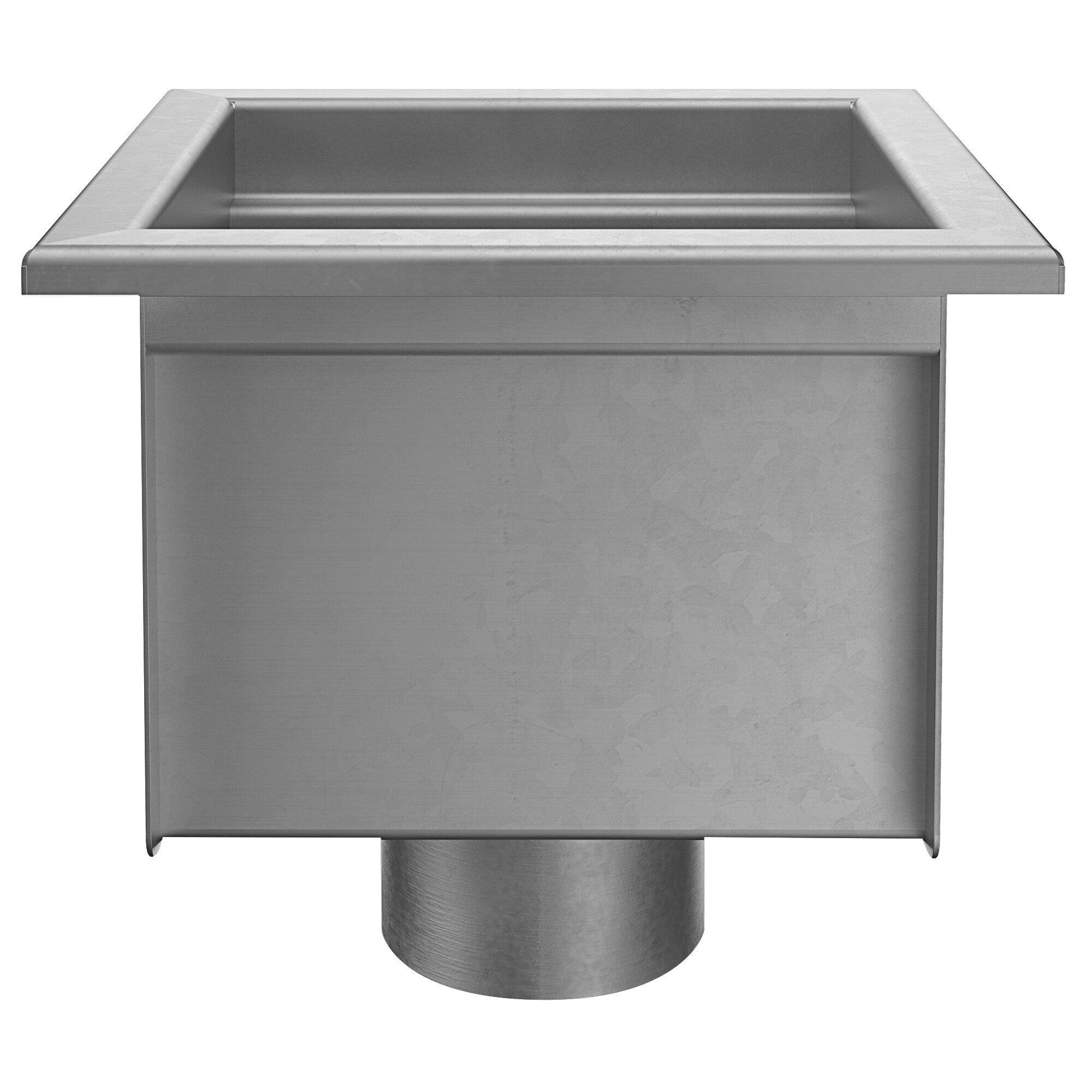 Zurn Z17513NHSDC 12" x 12" Stainless Steel Floor Sink with 3" No Hub