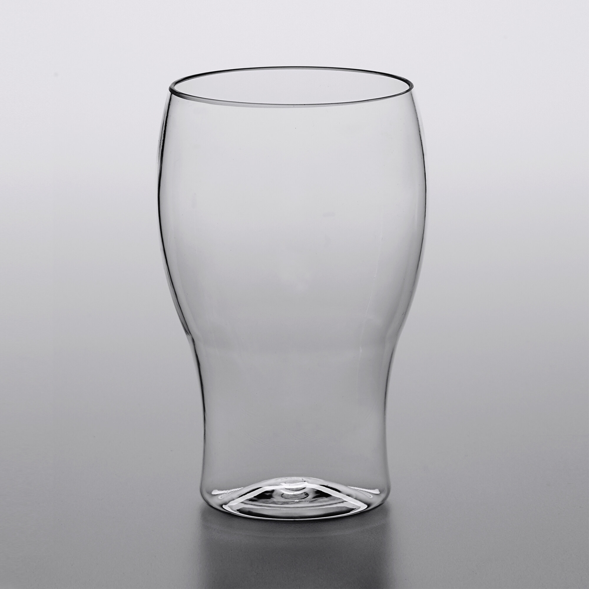 Visions 10 oz. Clear Plastic Beer Glass 16/Pack