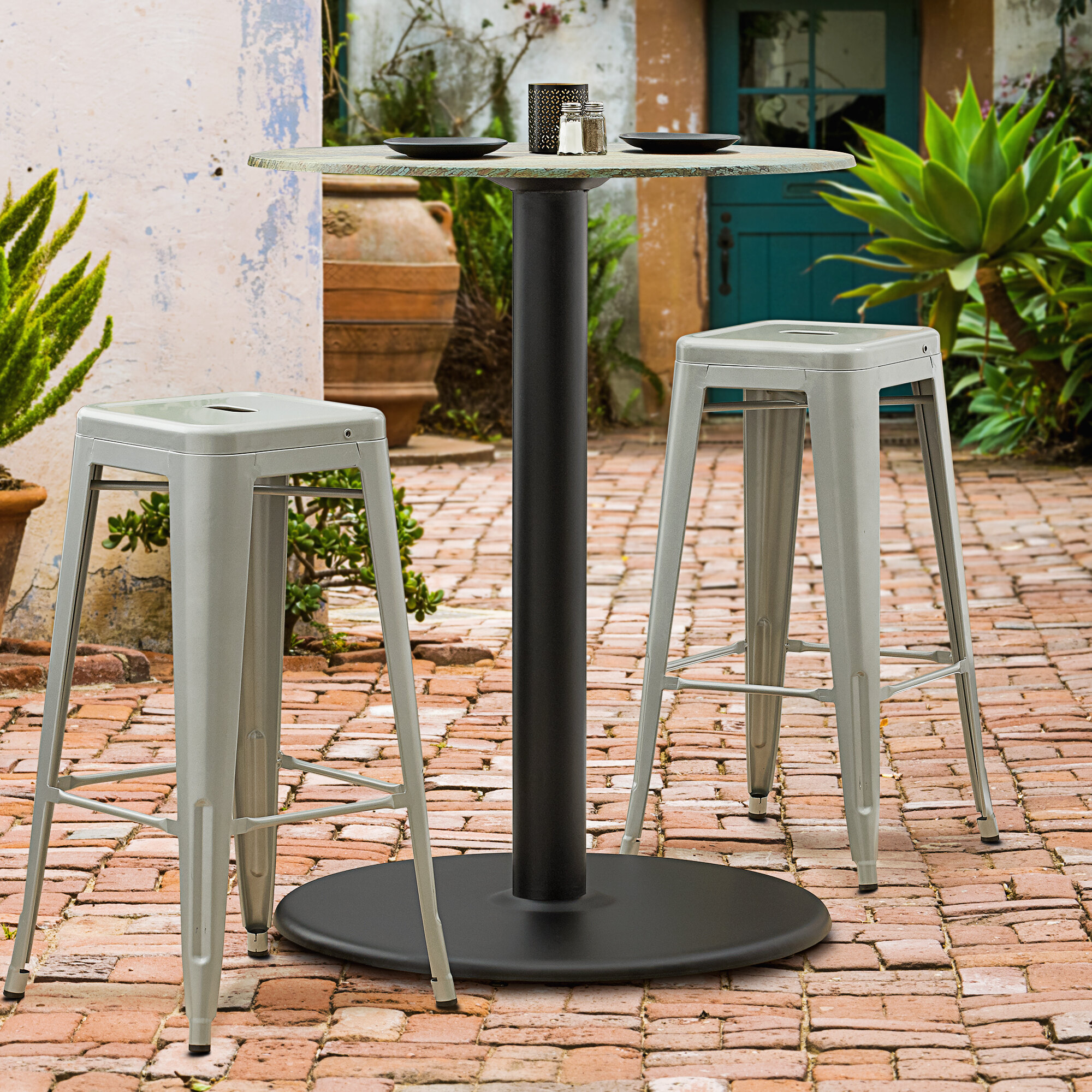 Lancaster Table & Seating Millennium 30" Round 4" Bar Height Column
