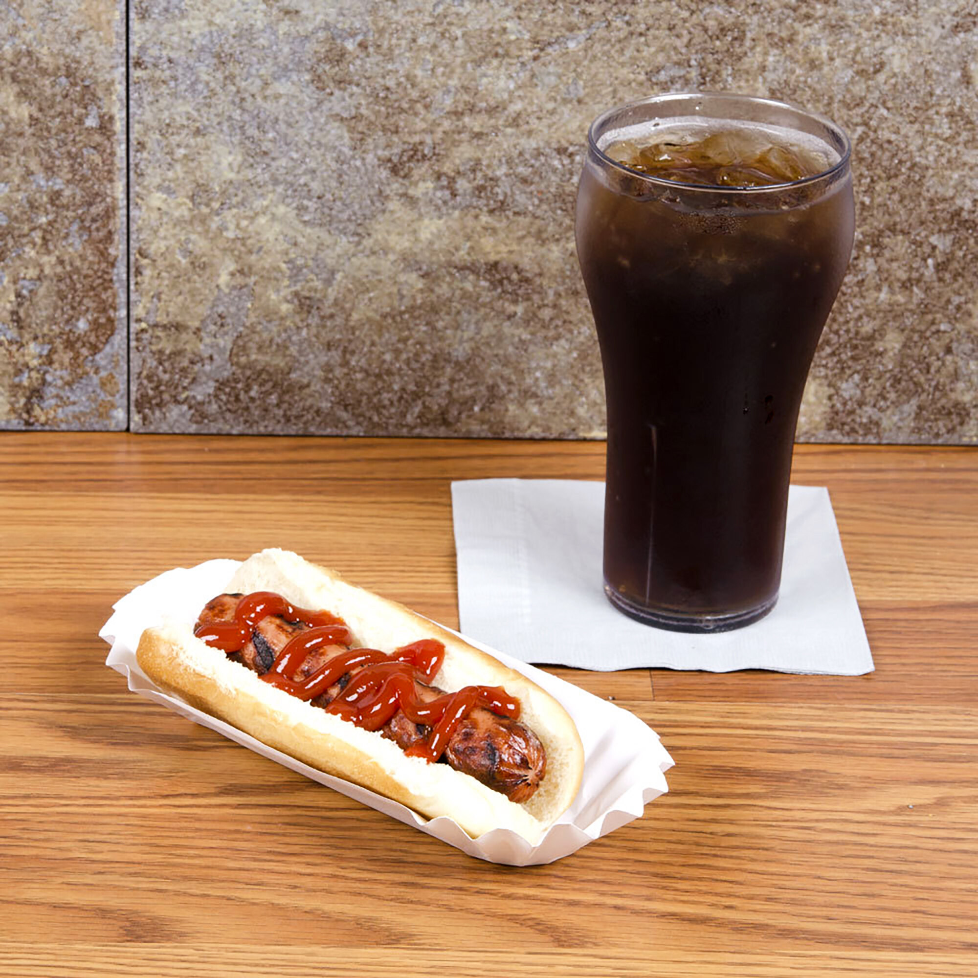 Heavy Weight 6" White Paper Fluted Hot Dog Tray 500/Pack