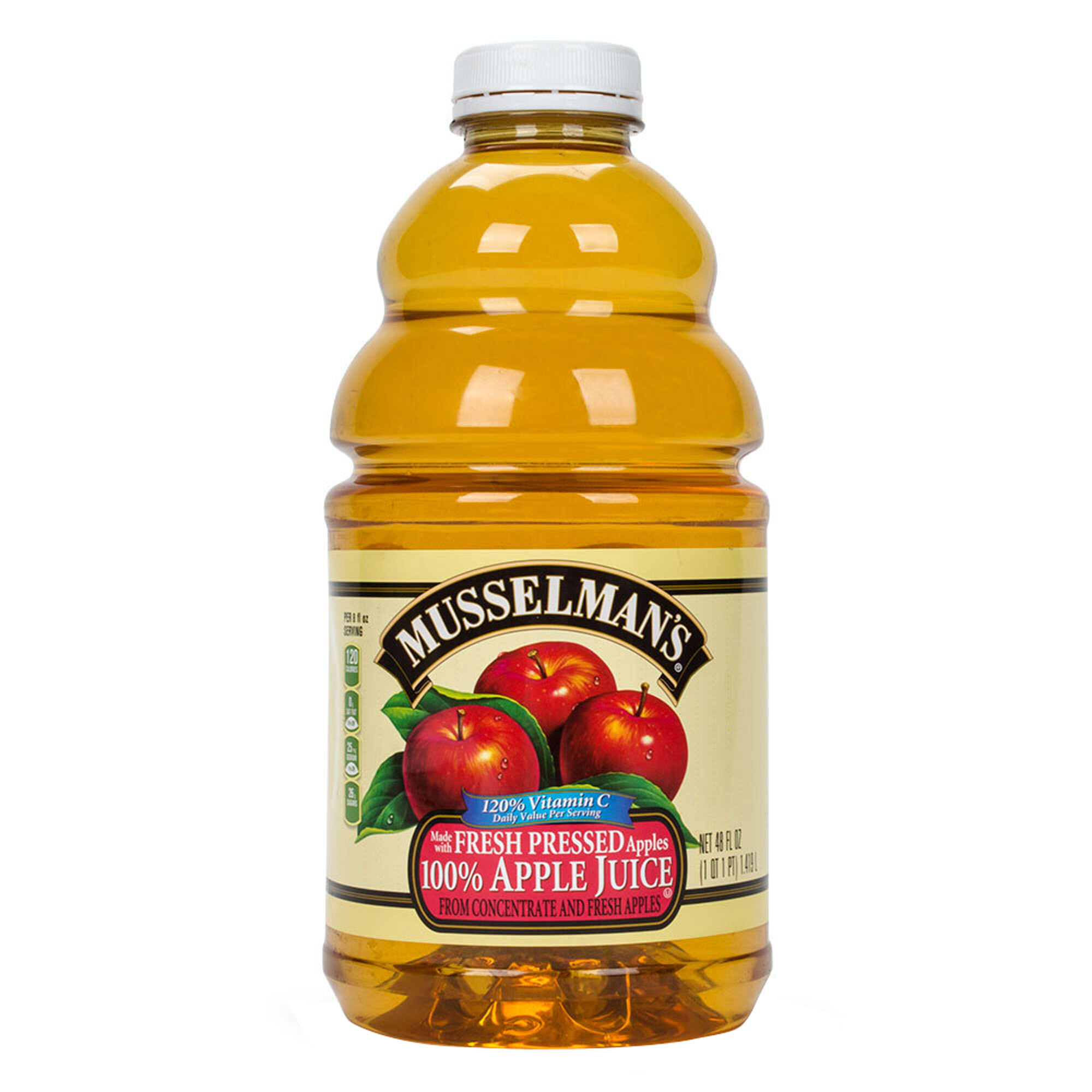 Musselman's 48 fl. oz. Apple Juice with Vitamin C - 8/Case