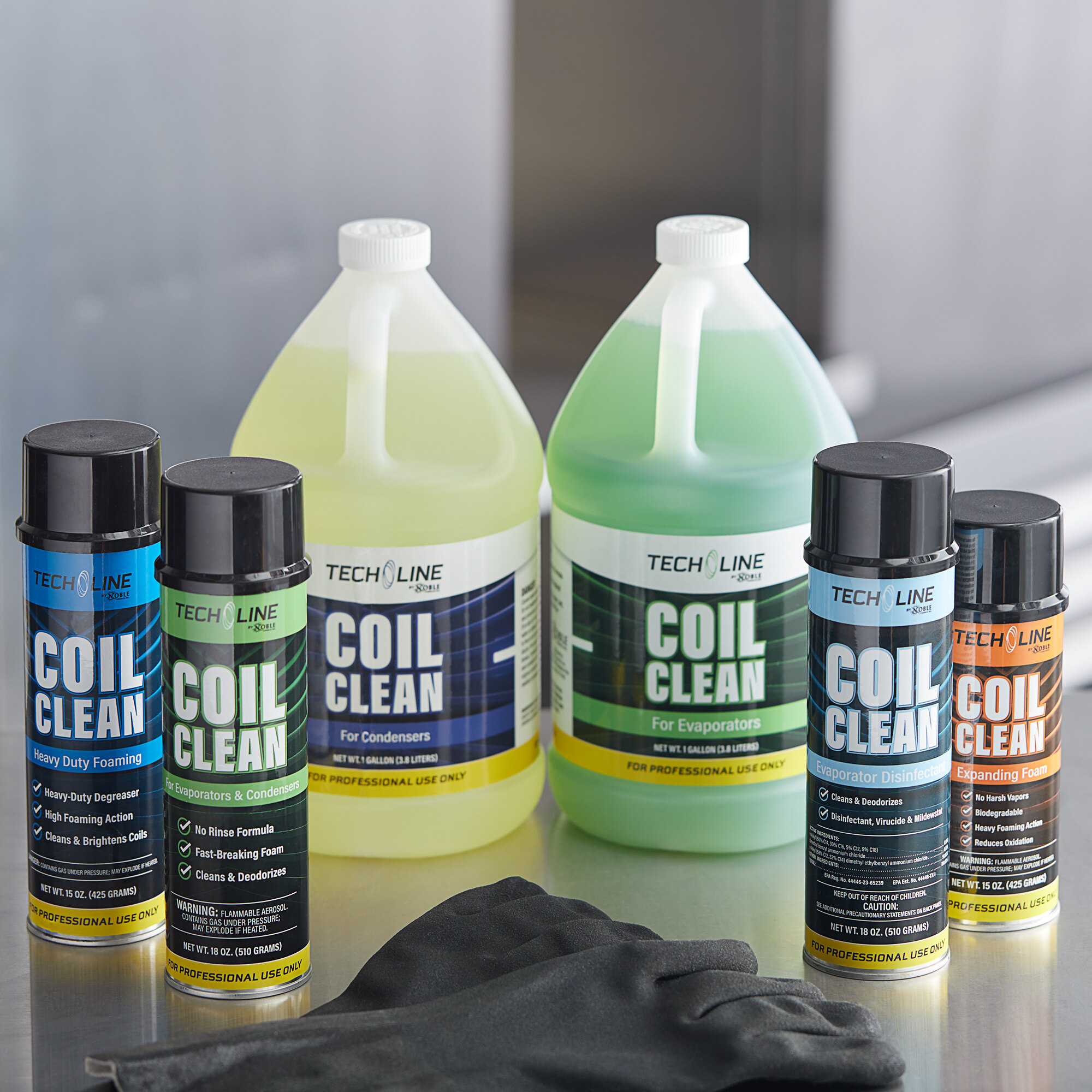 Noble Chemical Tech Line 1 Gallon Evaporator Coil Cleaner 4/Case