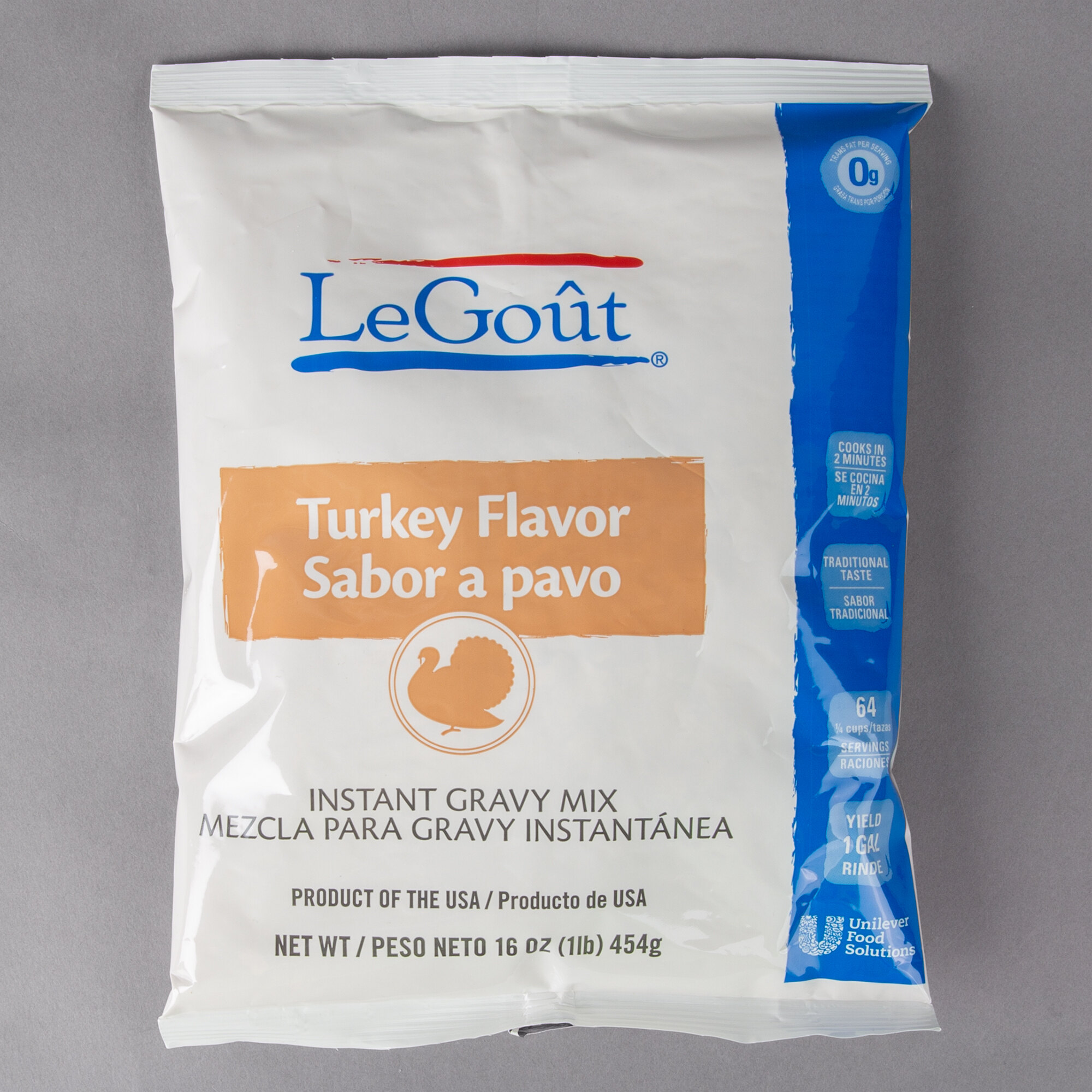 LeGout Turkey Flavored Instant Gravy Mix 16 oz. Pack