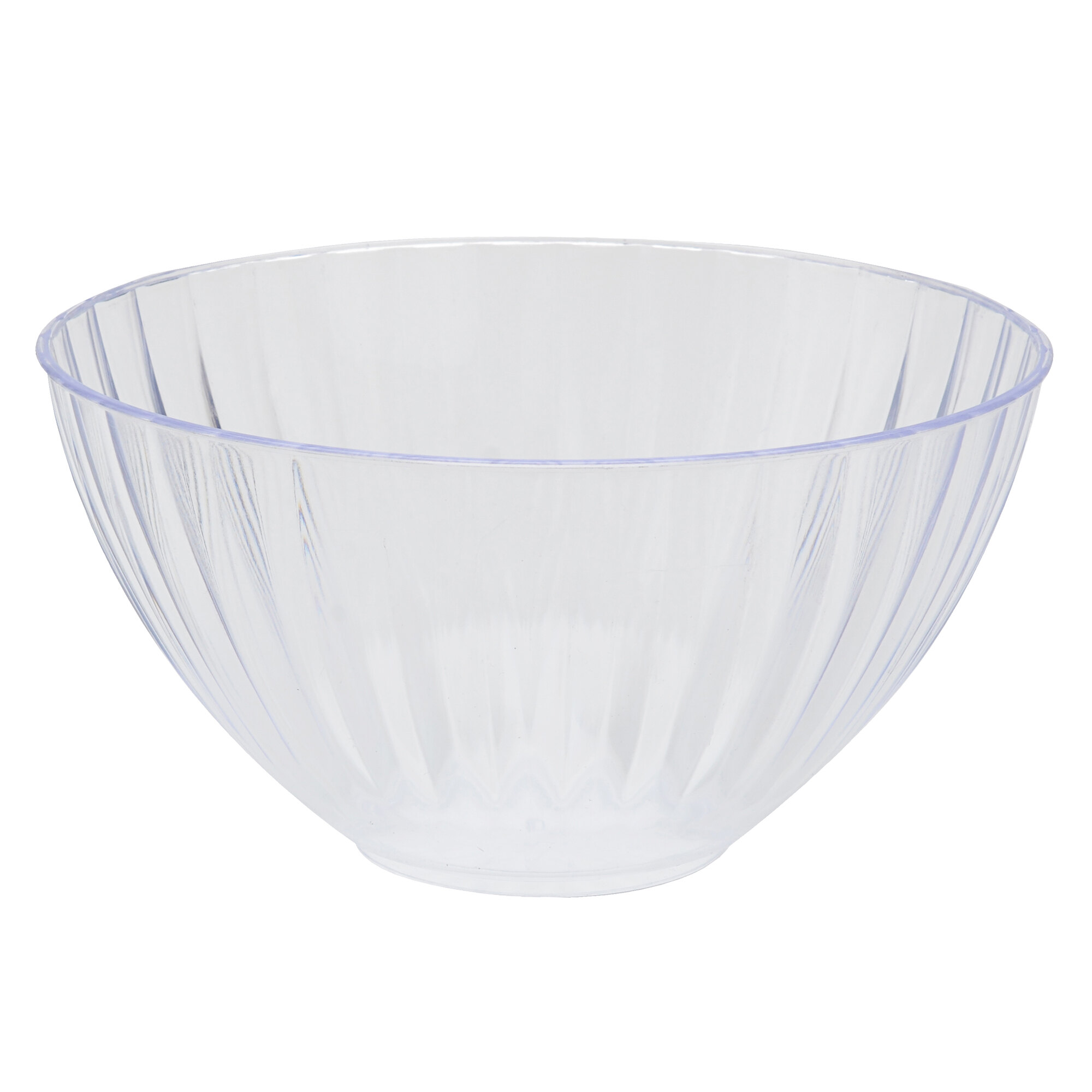 Fineline CC748.CL Platter Pleasers 48 oz. Clear Polystyrene Swirled ...