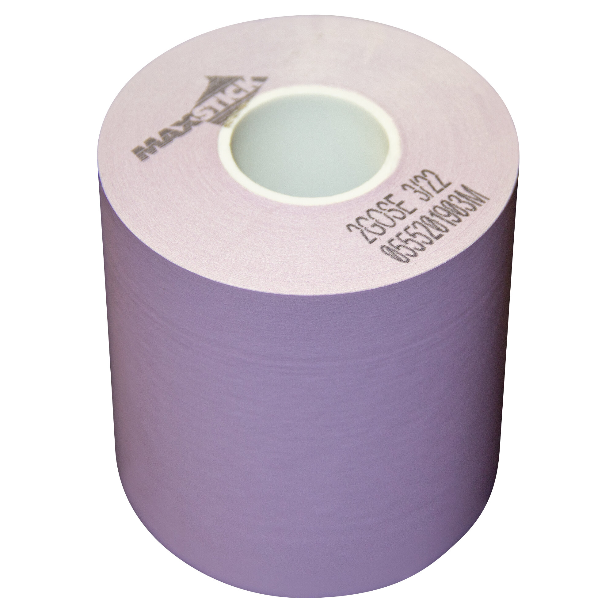 3 1/8" x 160' Violet SideEdge Adhesive Thermal Linerless Sticky
