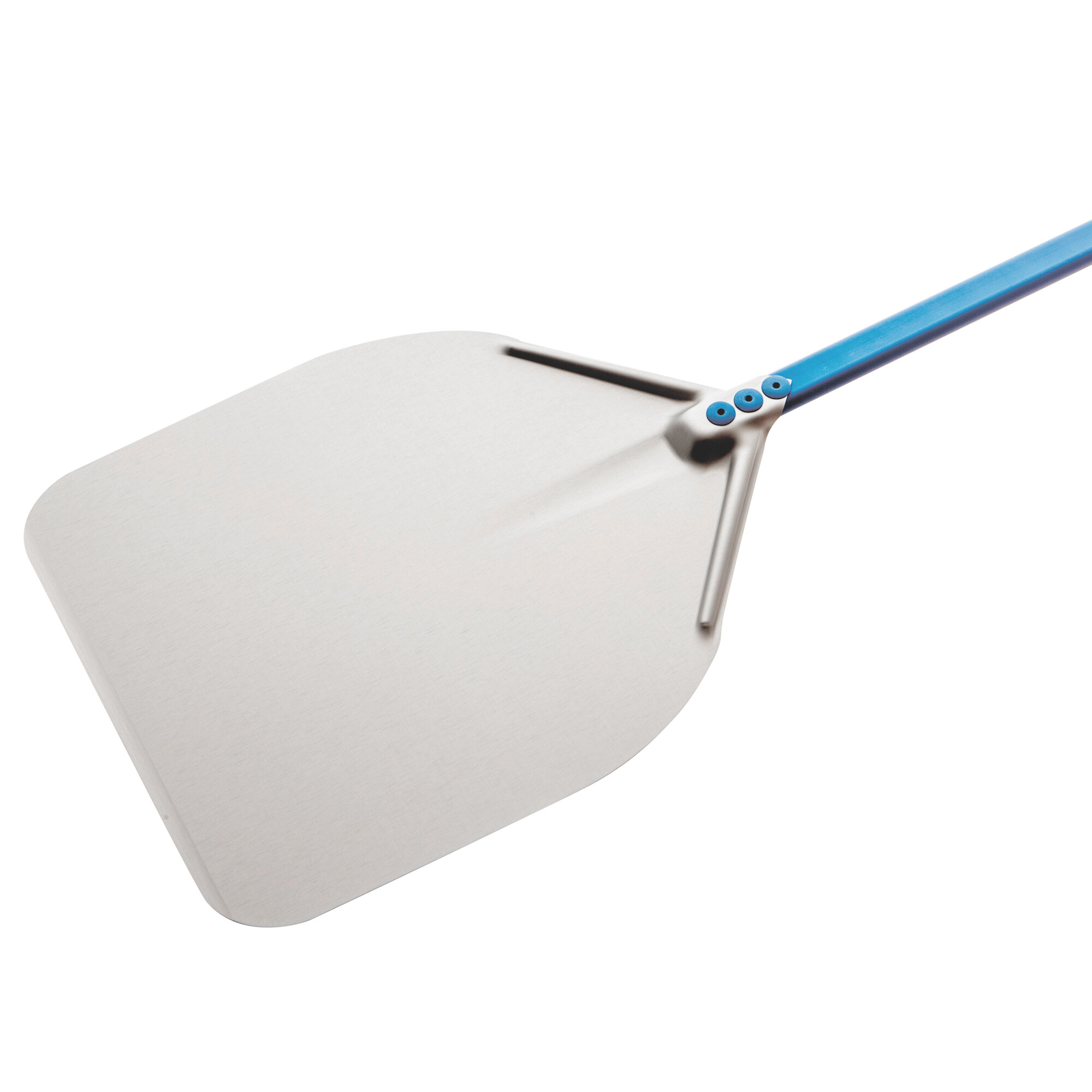 GI Metal A30R/60 Azzurra 12" Anodized Aluminum Square Pizza Peel with