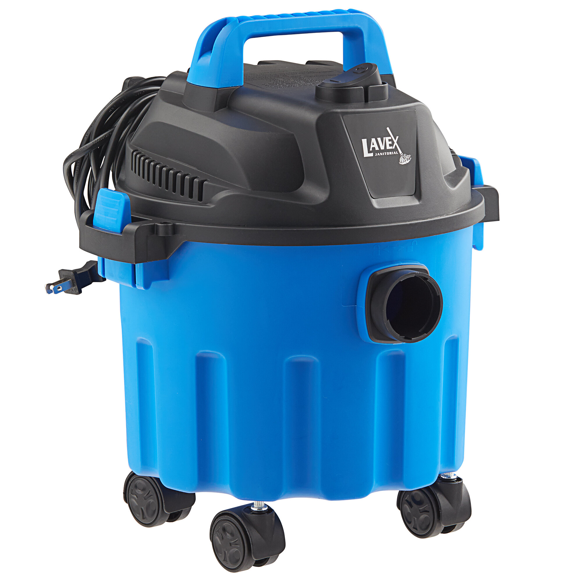 Lavex Janitorial 2 1/2 Gallon Poly Commercial Wet / Dry Vacuum with