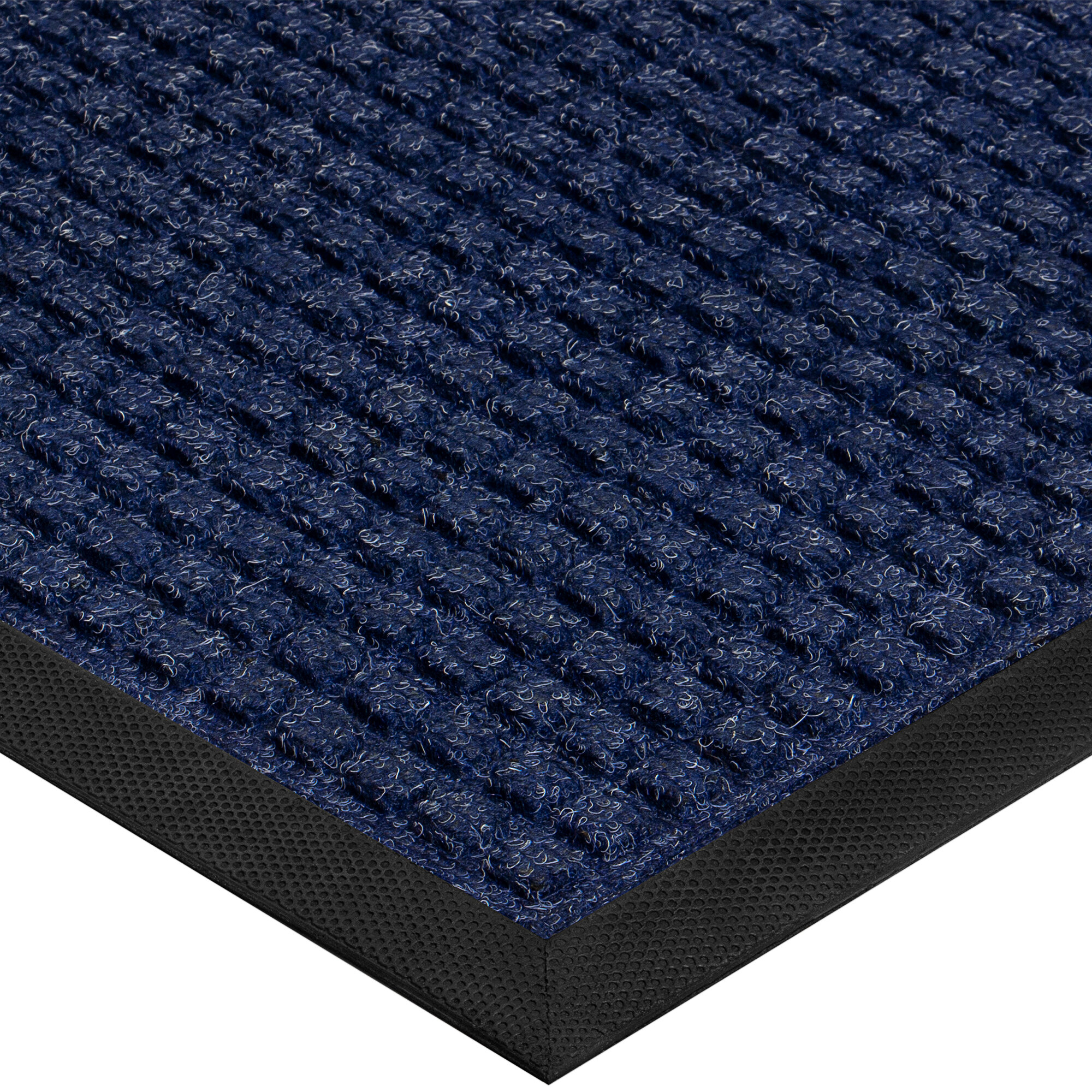 Lavex Janitorial Water Absorbent 4' x 10' Blue Waffle Indoor Entrance