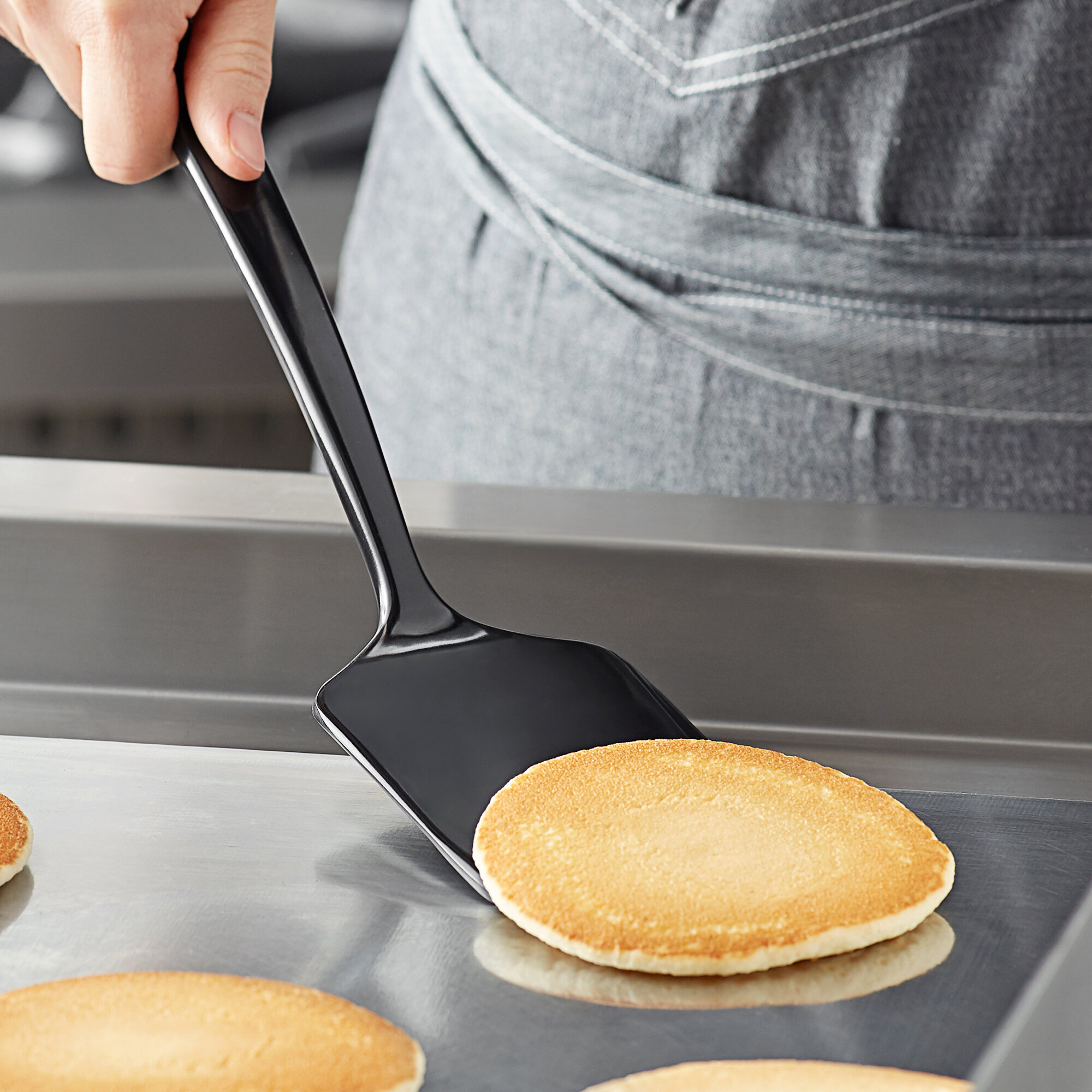 GET 20BK 15" Black HeavyDuty Melamine Spatula / Turner