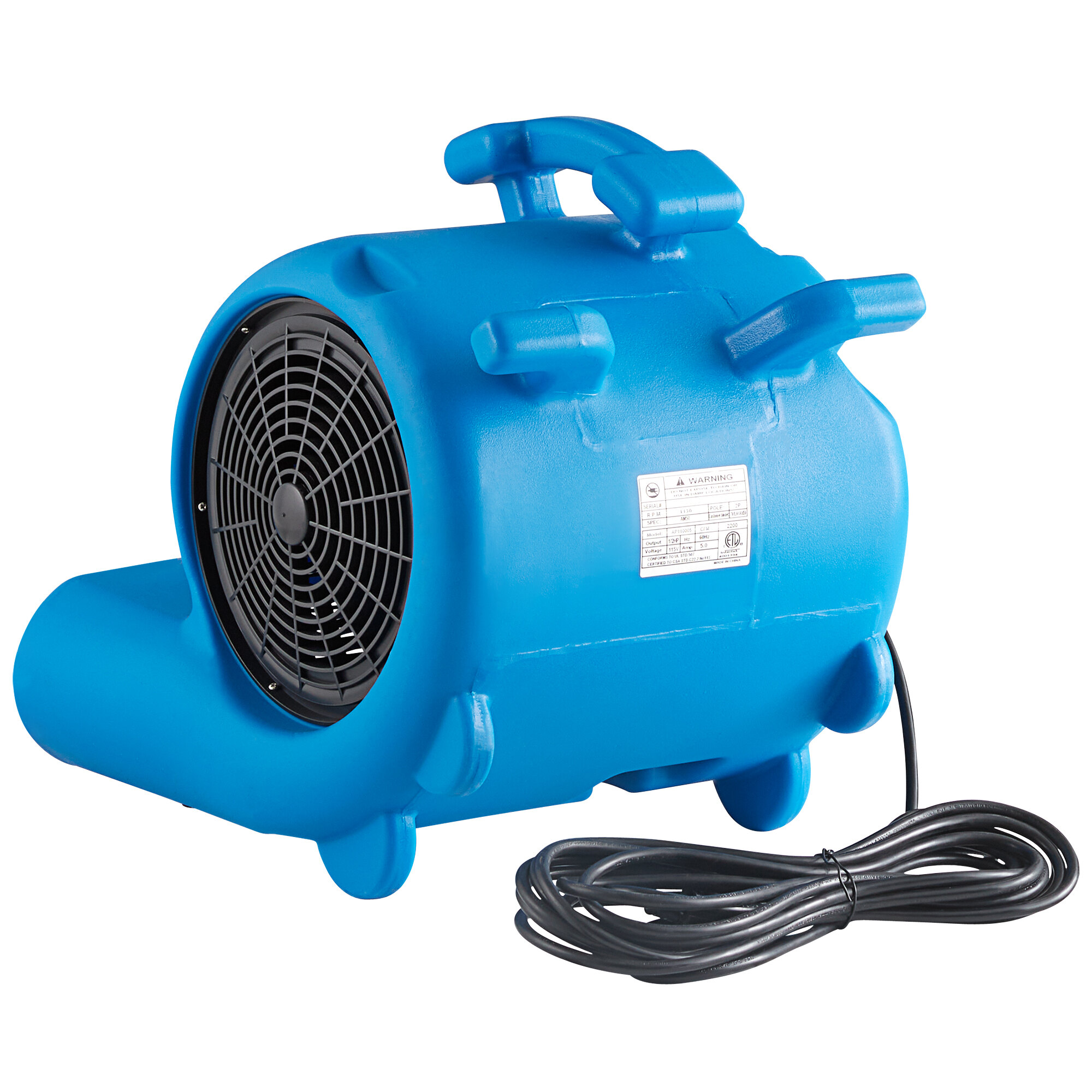 Lavex Janitorial 2-Speed Compact Air Mover - 1/2 hp