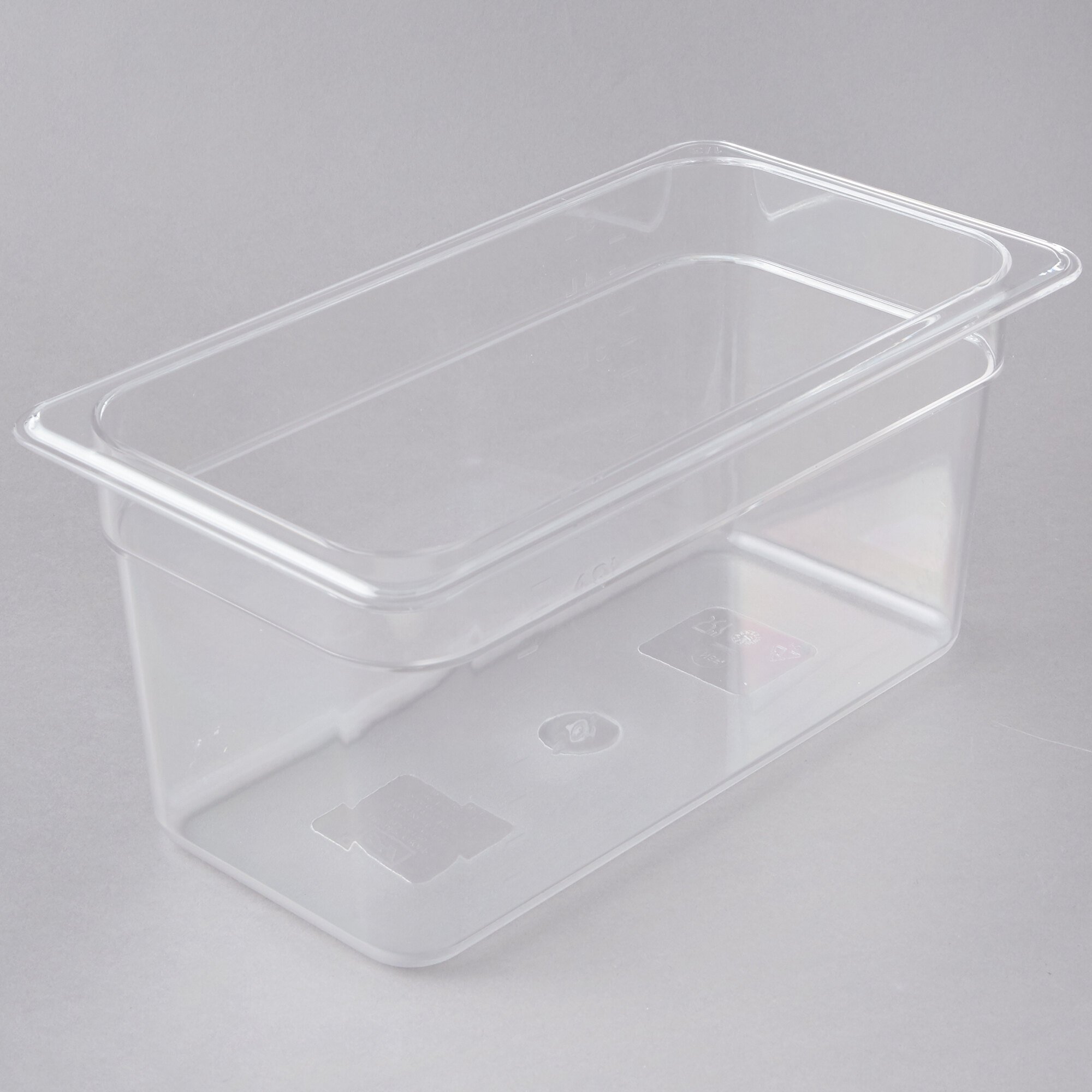 Choice 1 3 Size Clear Polycarbonate Food Pan - 6