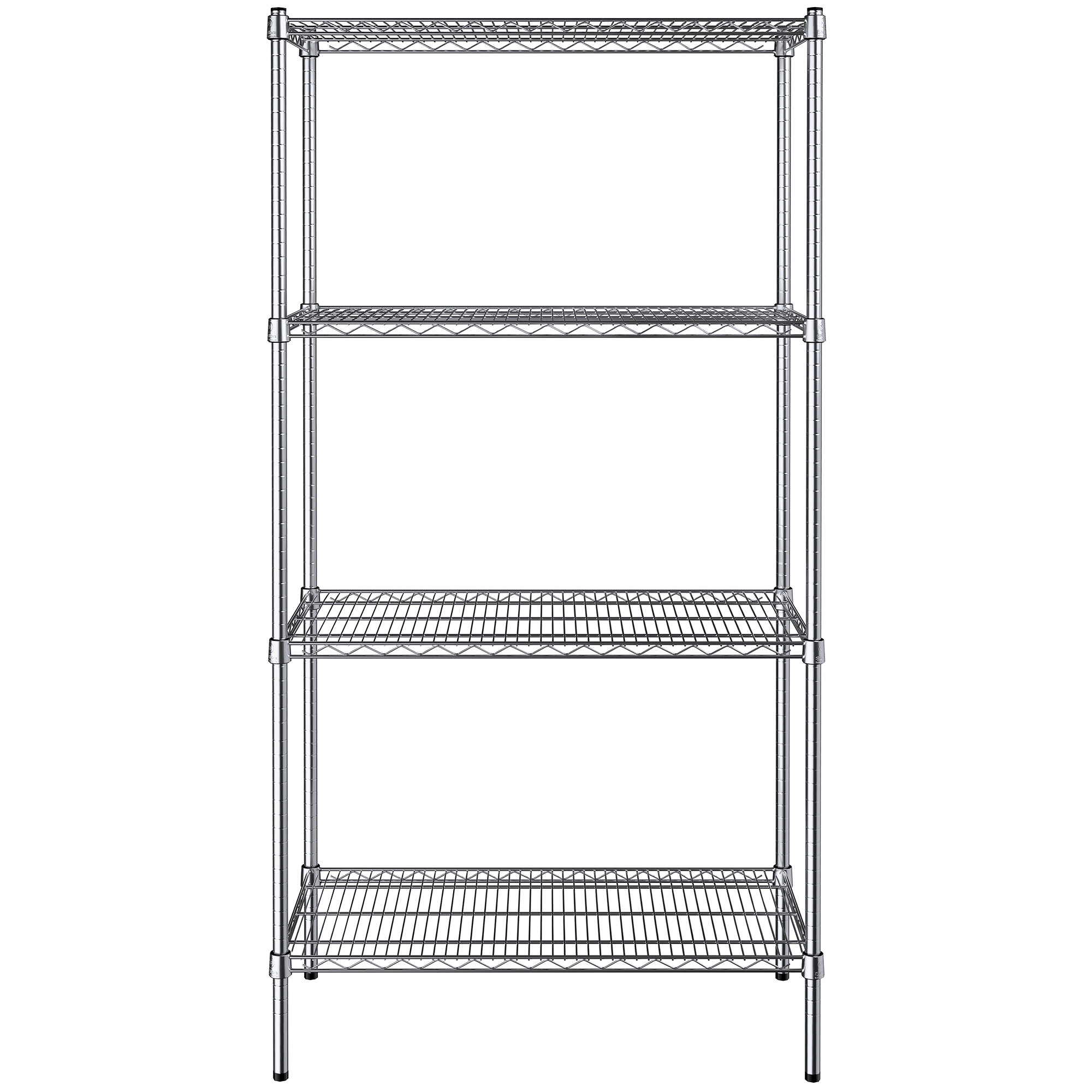 Steelton 18" x 36" NSF Chrome 4Shelf Kit with 72" Posts