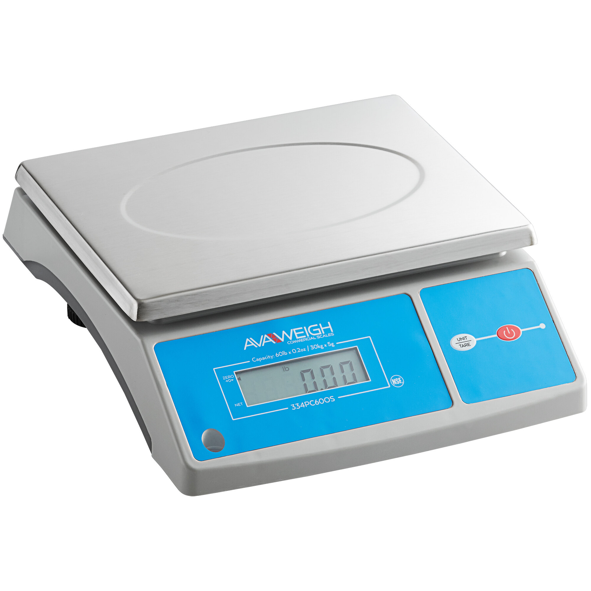 AvaWeigh PC60OS 60 lb. Digital Portion Control Scale with an Oversized