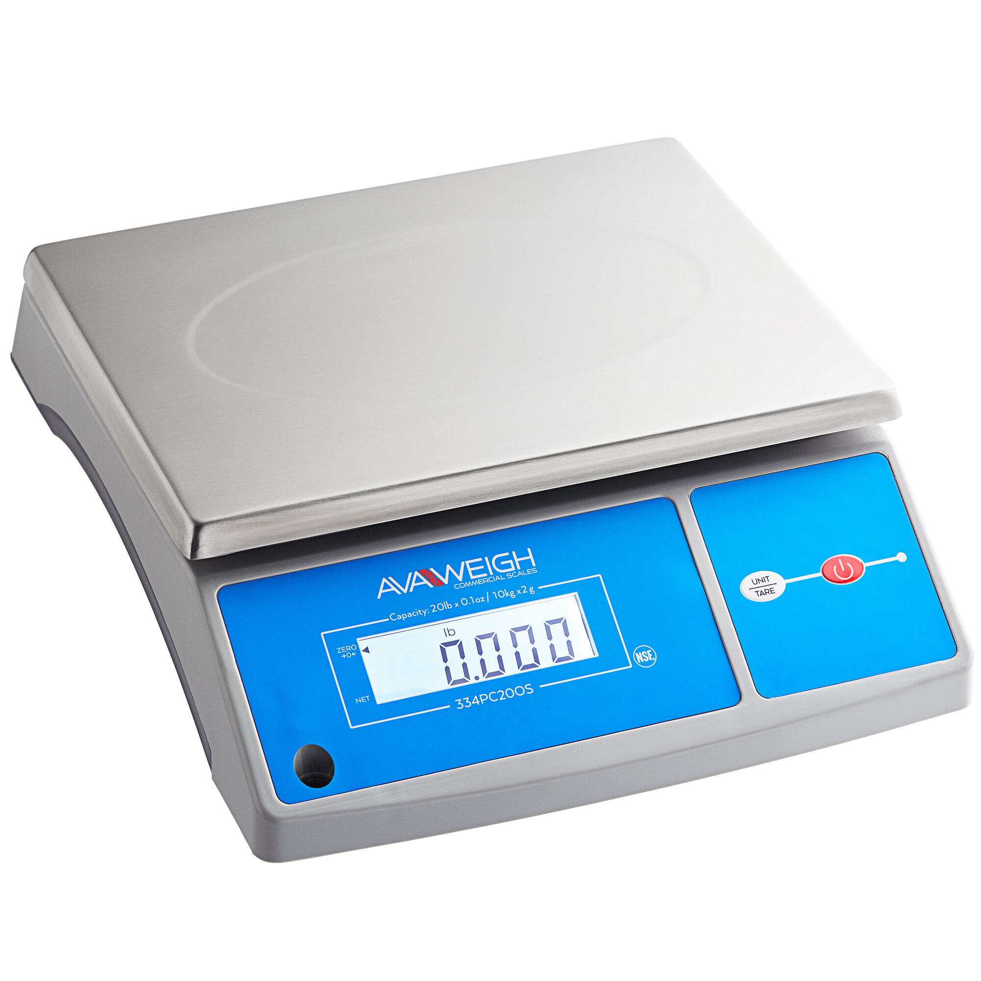 AvaWeigh PC20OS 20 lb. Digital Portion Control Scale with an Oversized ...