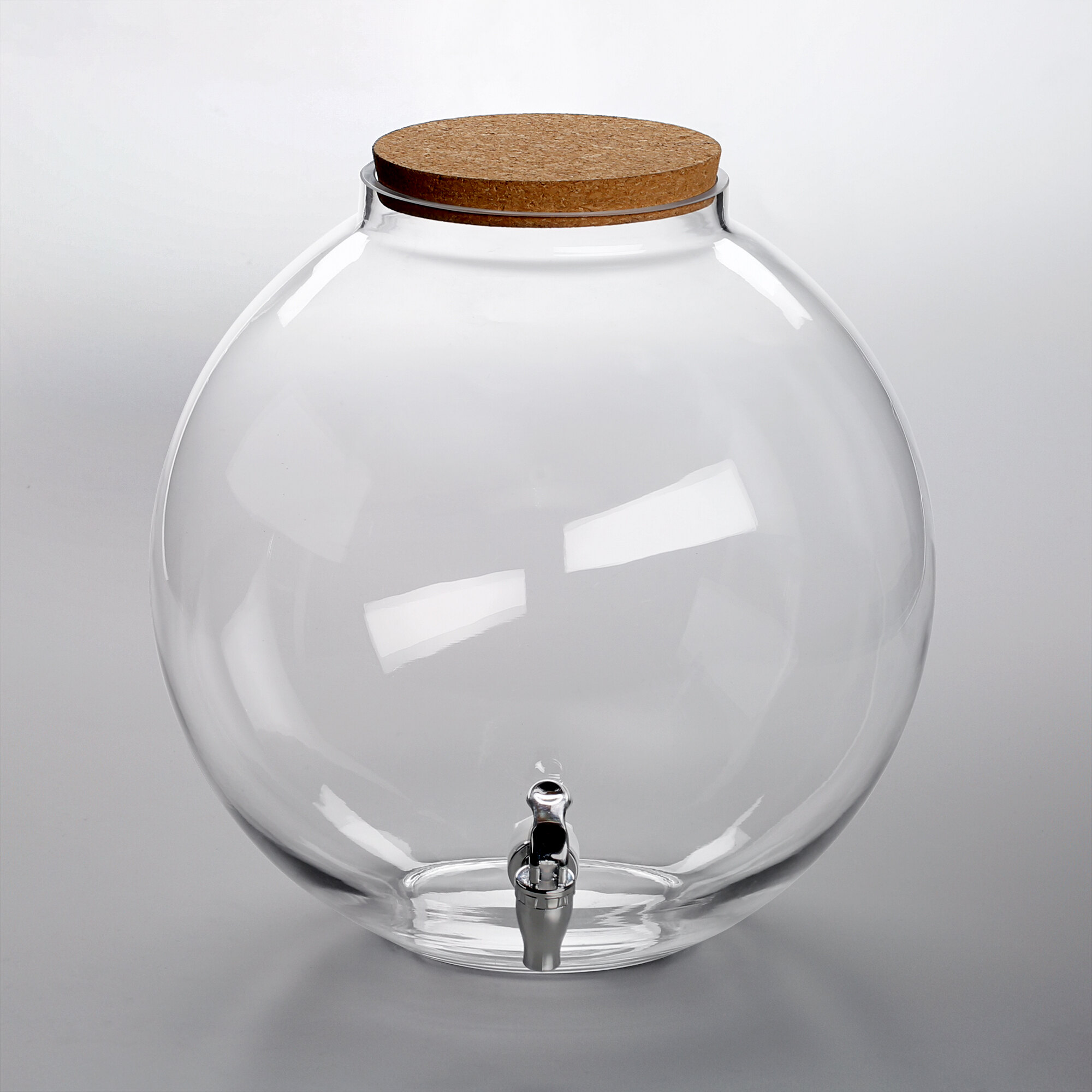 Acopa 5 Gallon Fishbowl Beverage Dispenser with Cork Lid