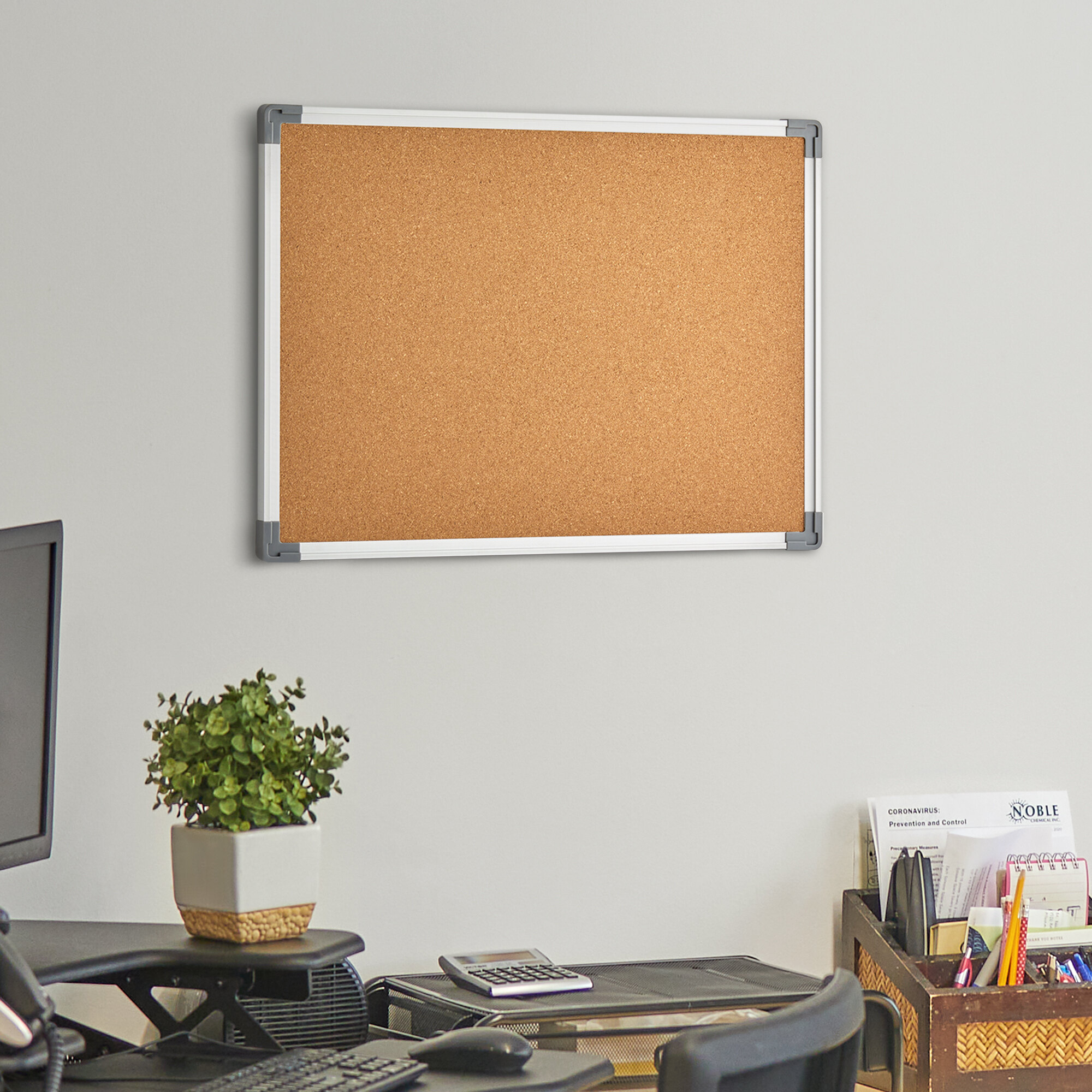 Dynamic by 360 Office Furniture 24" x 18" WallMount Cork Board with