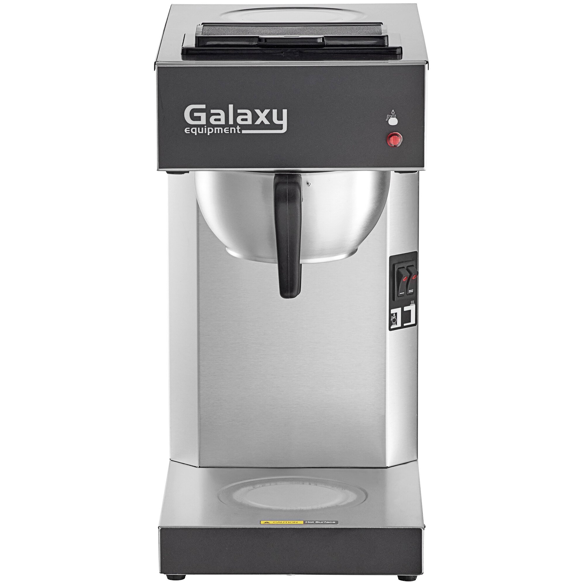 Galaxy Pourover Commercial Coffee Maker with 2 Warmers and Toggle