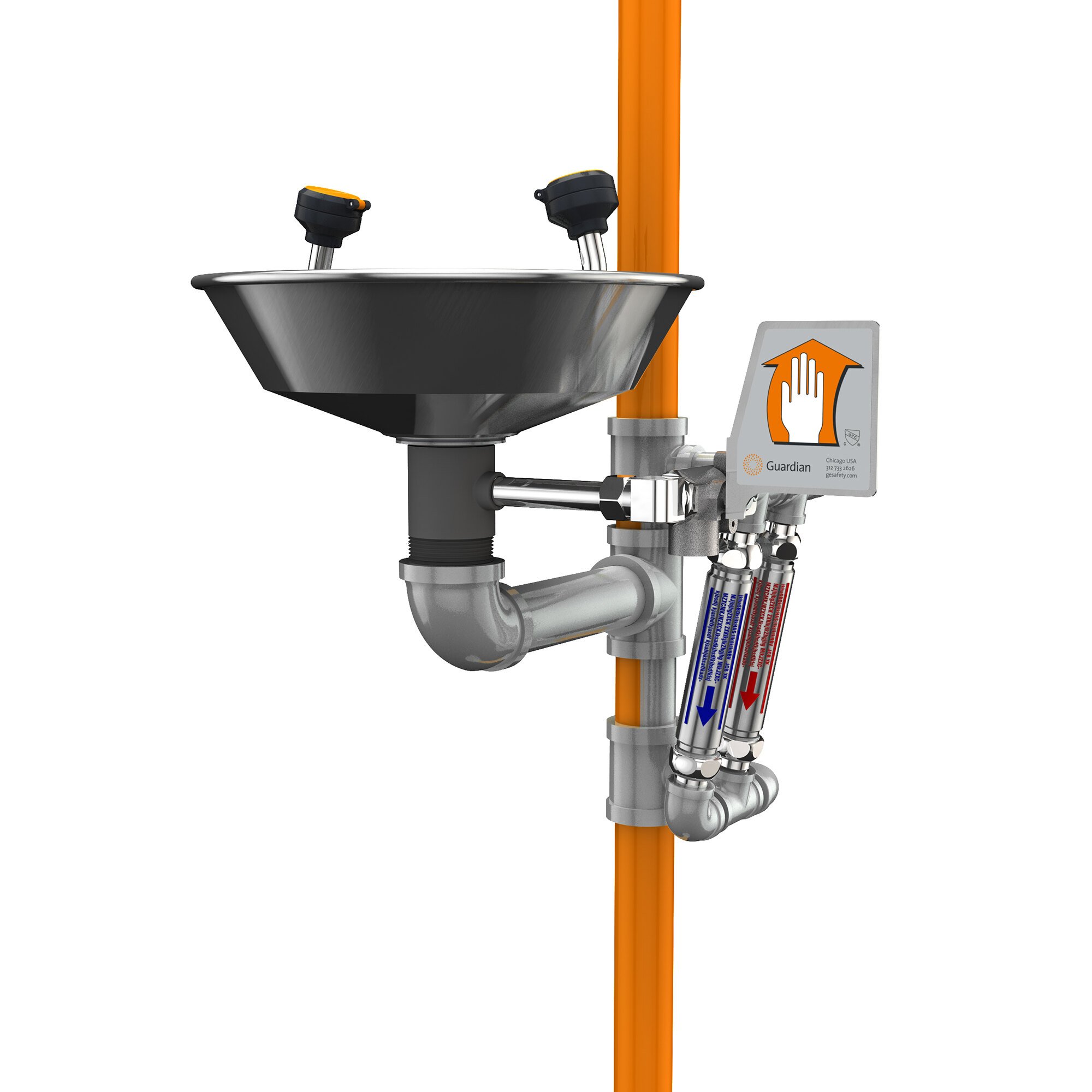 Guardian Equipment G1942 Safety Station with Eyewash and Freeze / Scald