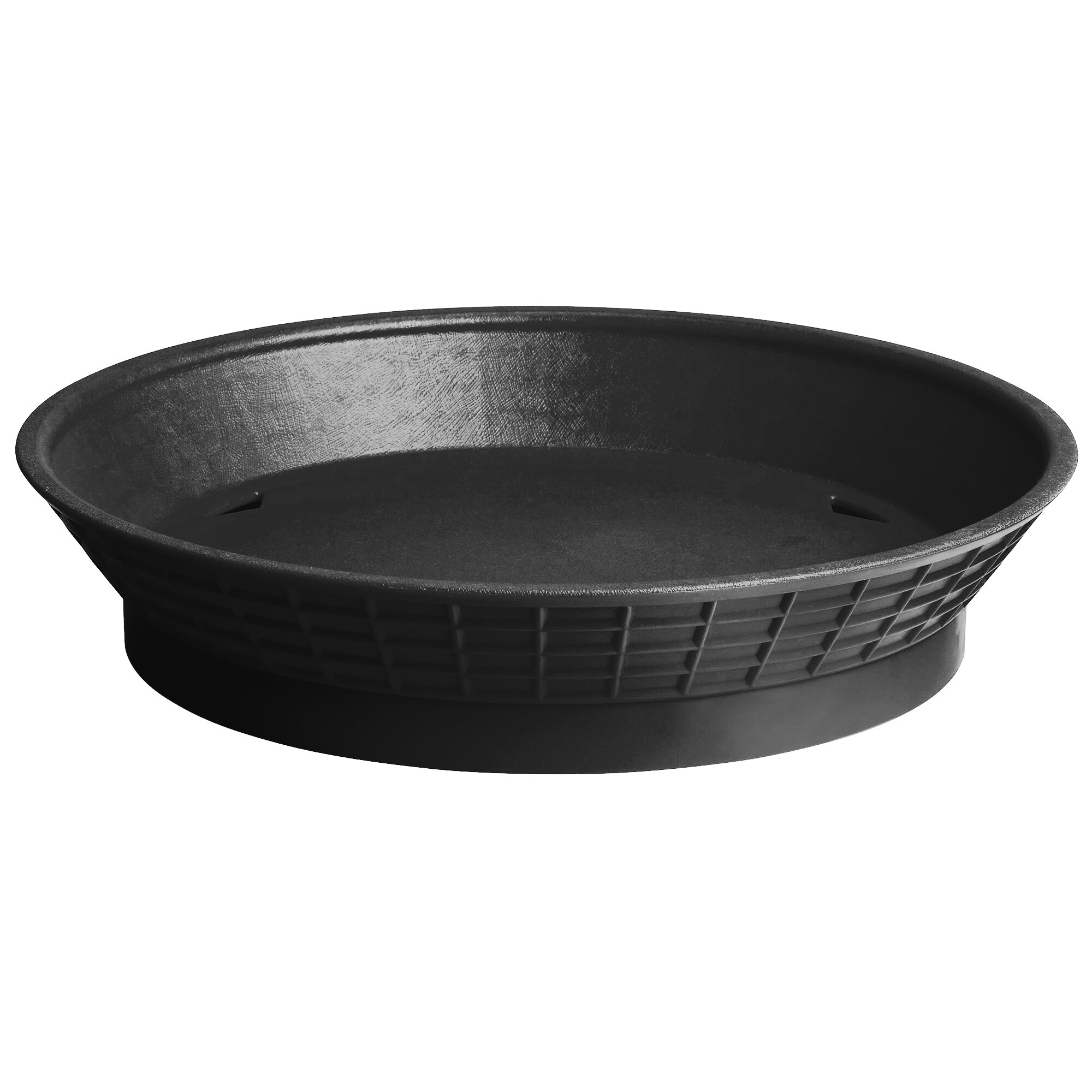 Download Tablecraft 157510BK 10 1/2" Black Plastic Diner Platter / Fast Food Basket with Base - 12/Pack