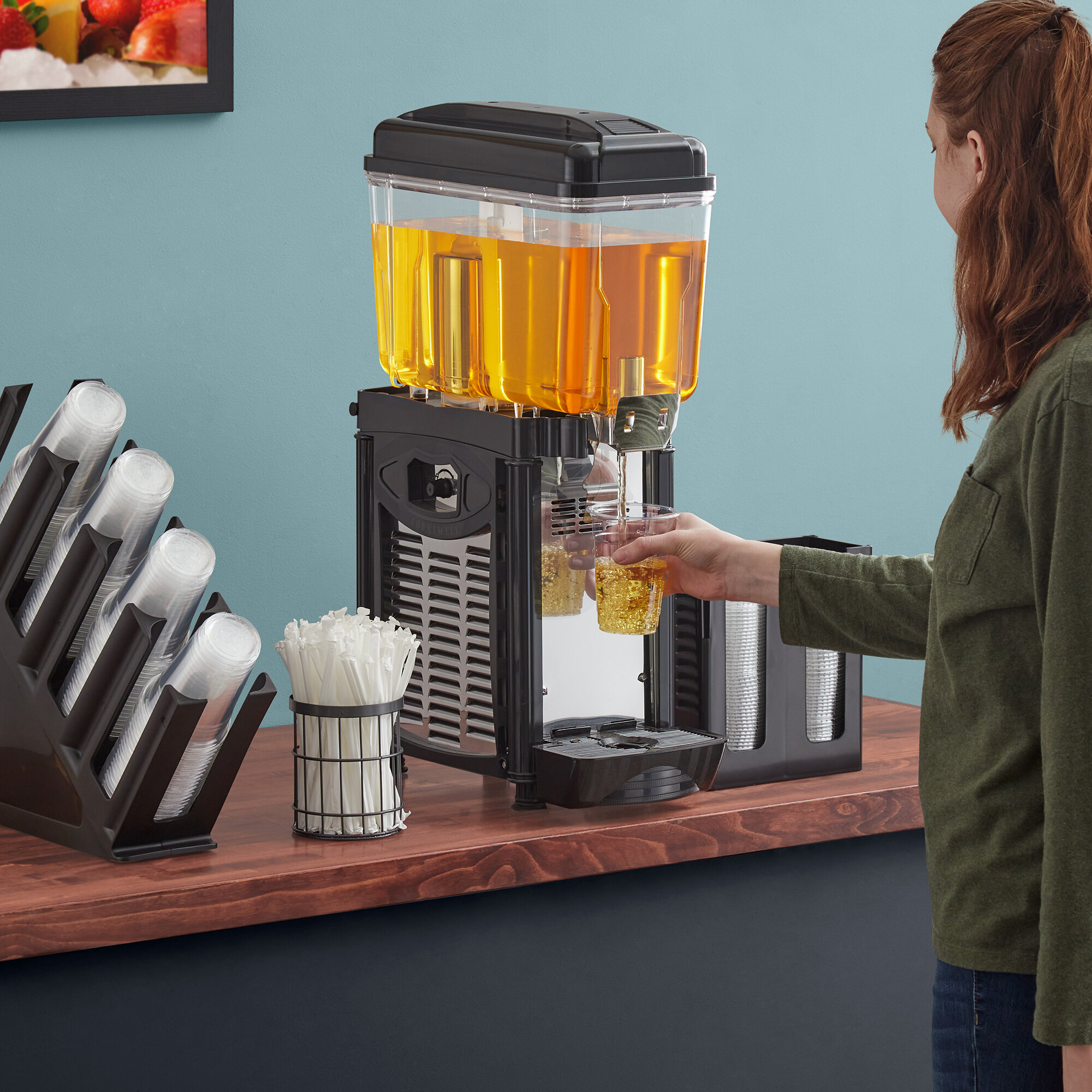 Avantco D3G1 Single 3 Gallon Bowl Refrigerated Beverage Dispenser 120V