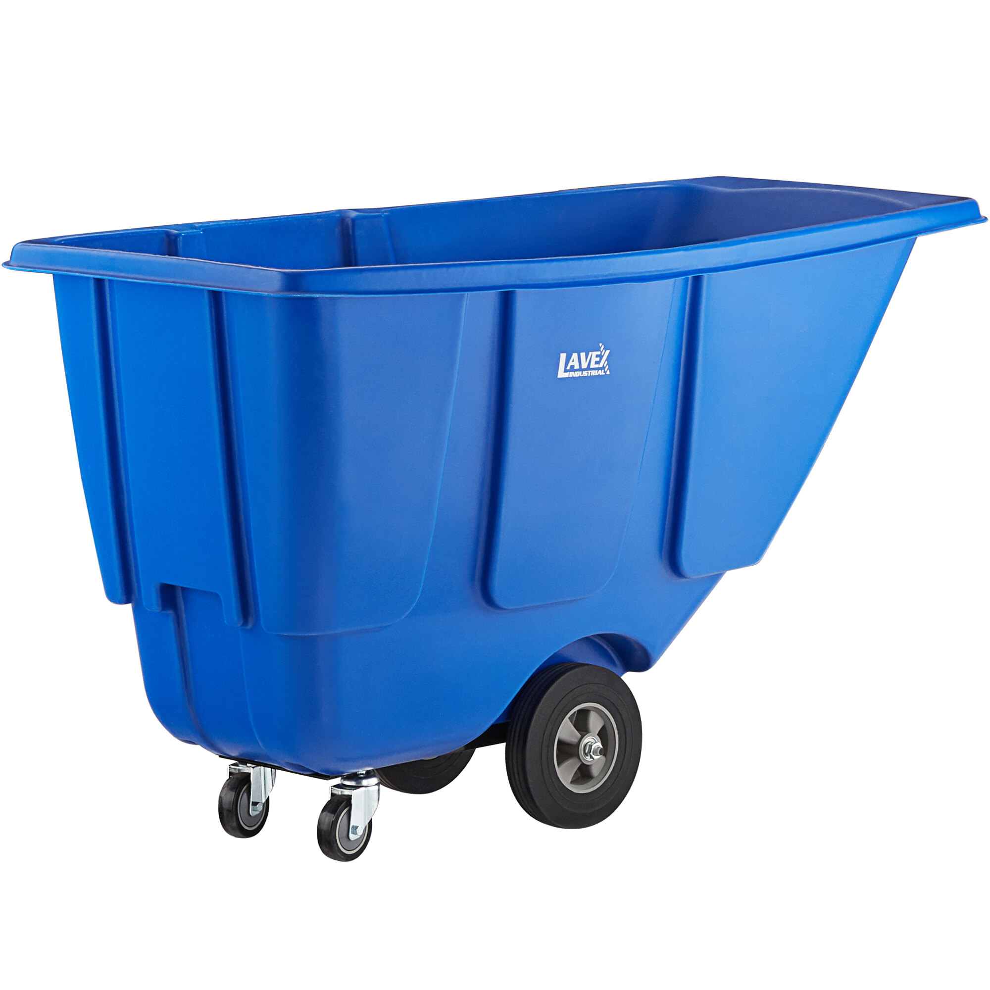 Lavex Industrial 0.5 Cubic Yard Blue Tilt Truck / Trash Cart (450 lb ...
