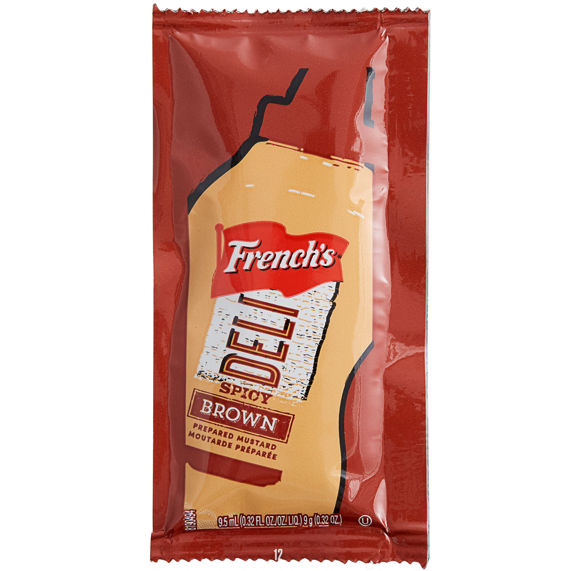 French's Spicy Brown Mustard Packets 500/Case