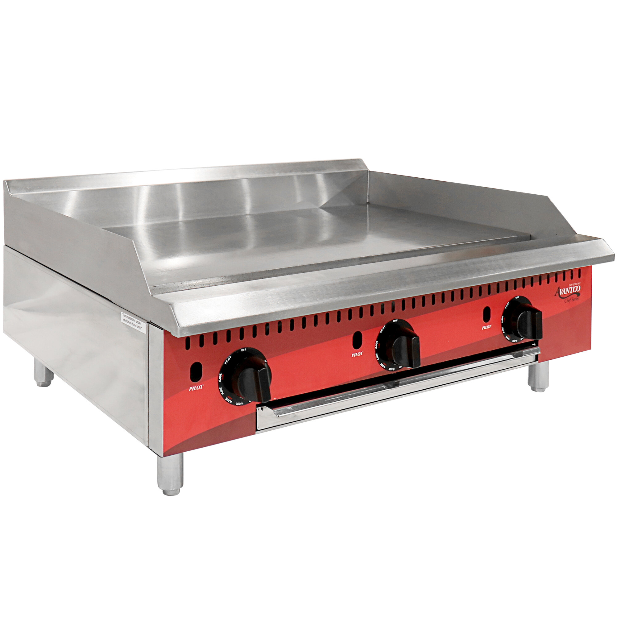 Avantco Chef Series CAG36TG 36" Countertop Gas Griddle with