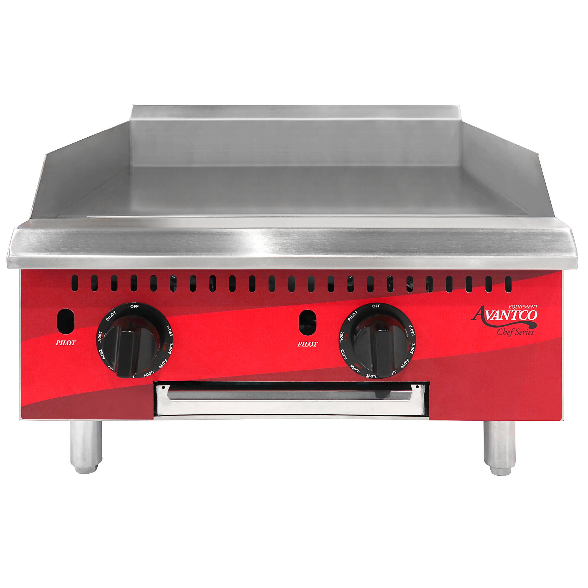 Avantco Chef Series CAG24TG 24" Countertop Gas Griddle with