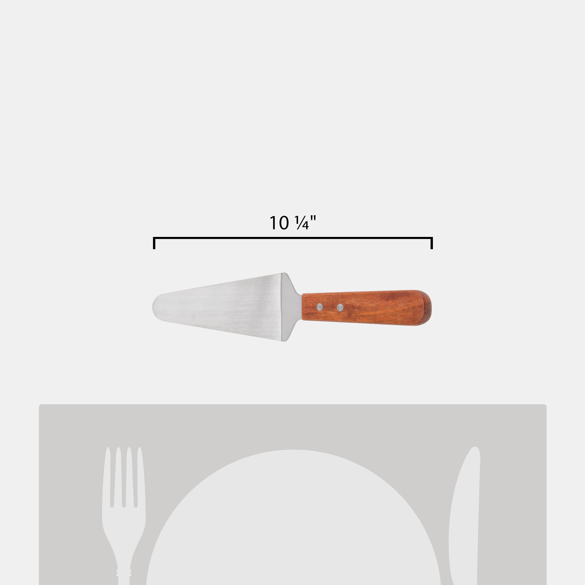 Pie Server w/ Wood Handle 10 1/4" staurantStore