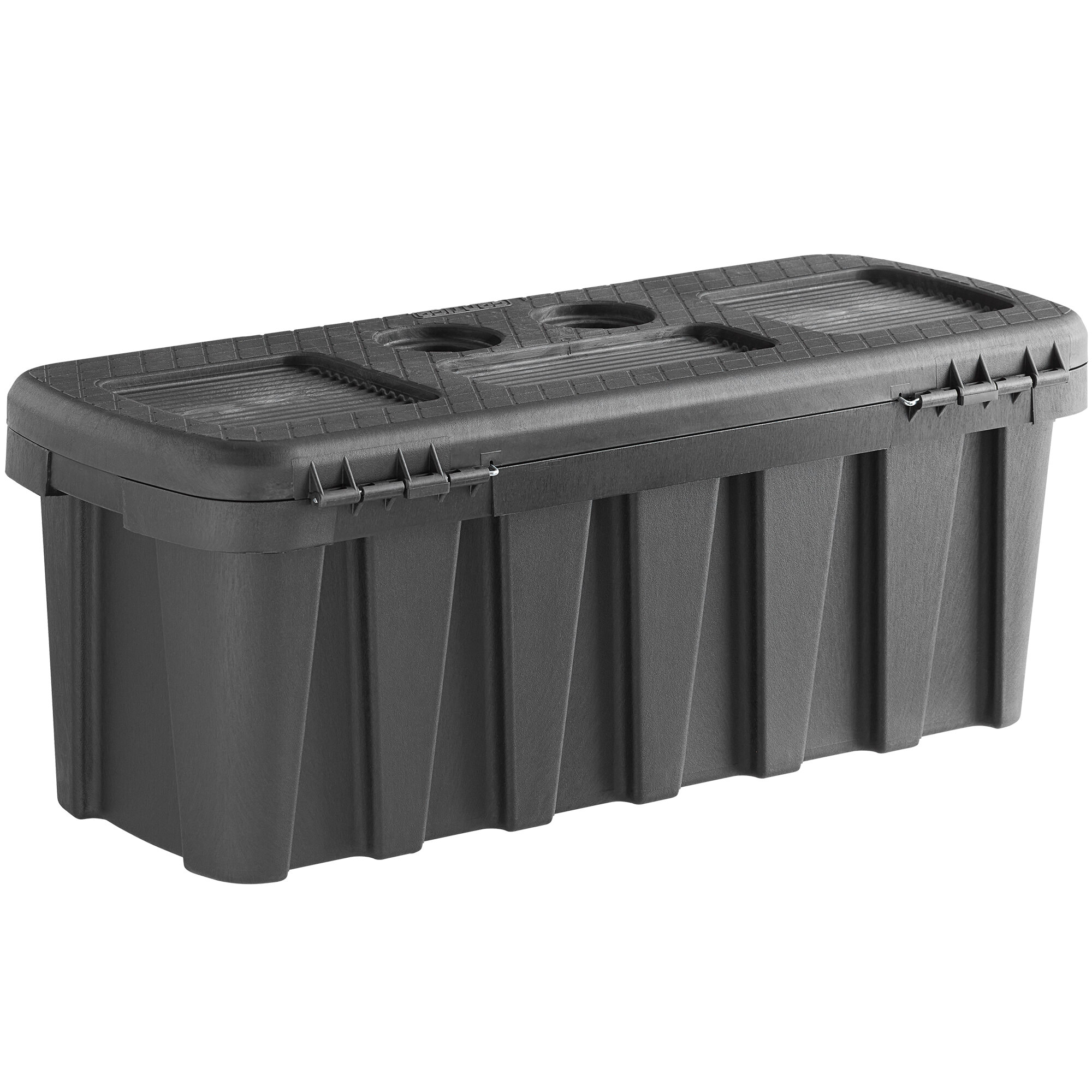 Contico 3514BK6 Pro TuffBin 35" x 15" x 14" 27.5 Gallon Black