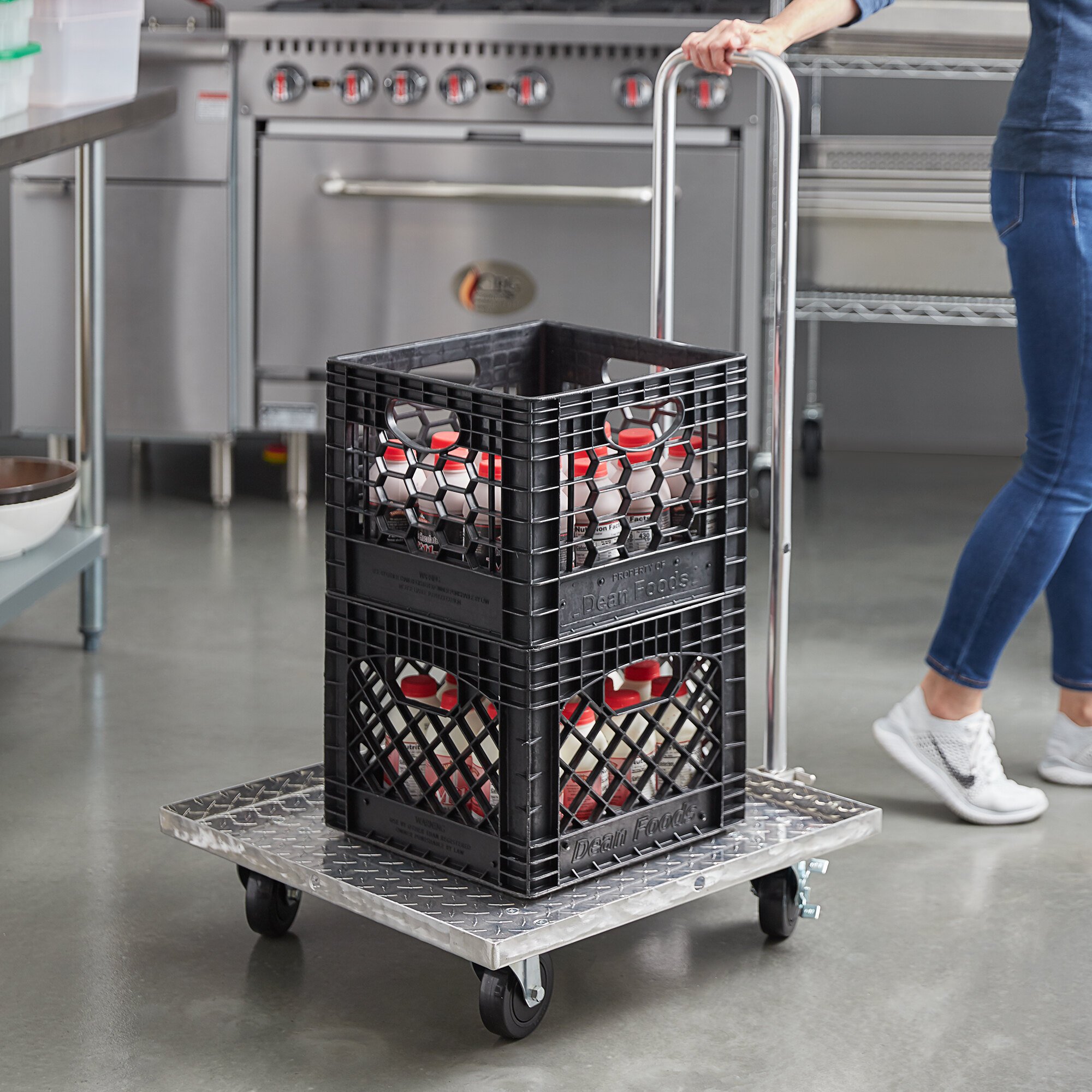 Vesture Industrial Aluminum Folding Cart for Delivery and Catering Bags ...