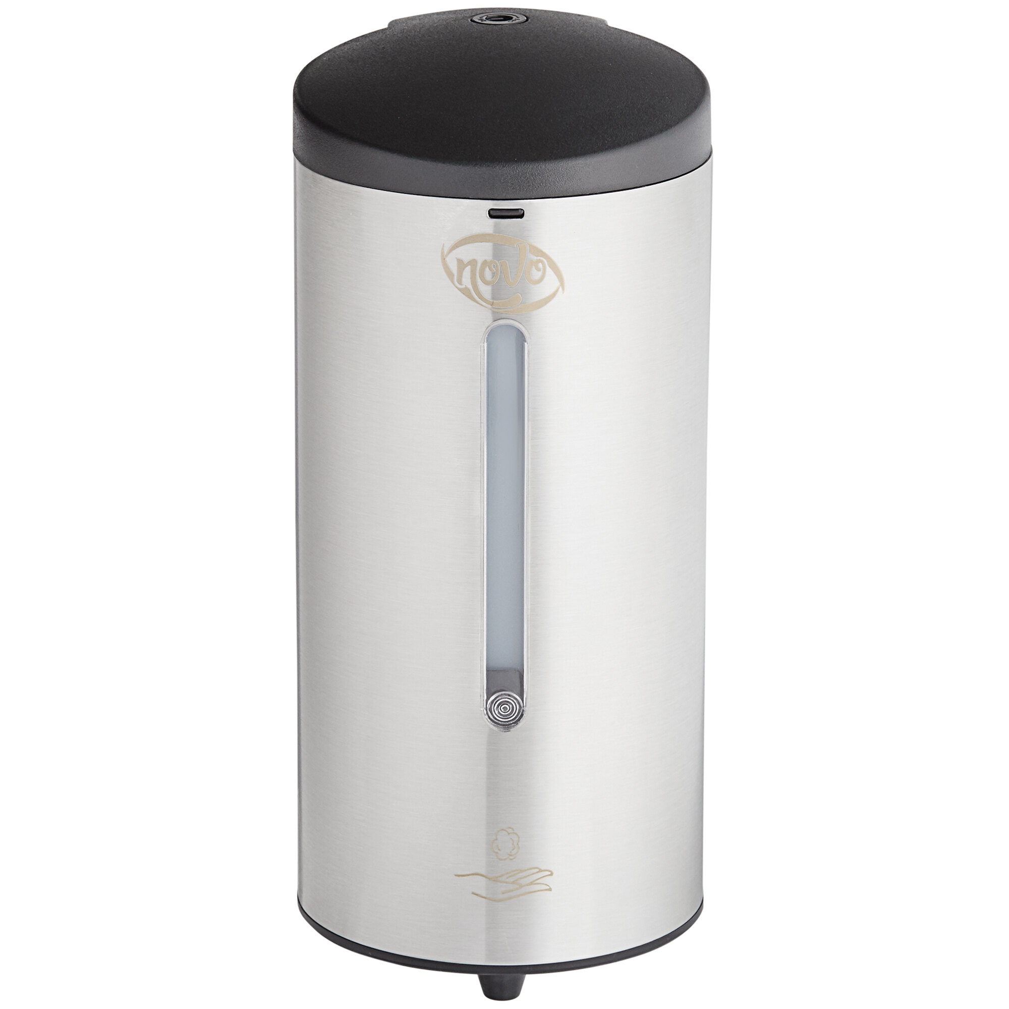 Noble Chemical Novo Stainless Steel 700 mL Automatic Foaming Soap / Sanitizer Dispenser