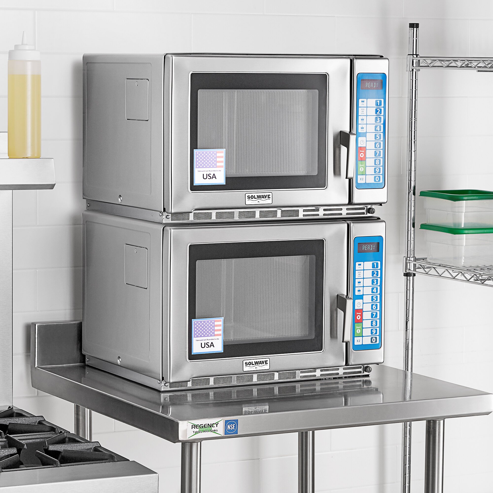 Solwave AmeriSeries MediumDuty Stainless Steel Commercial Microwave