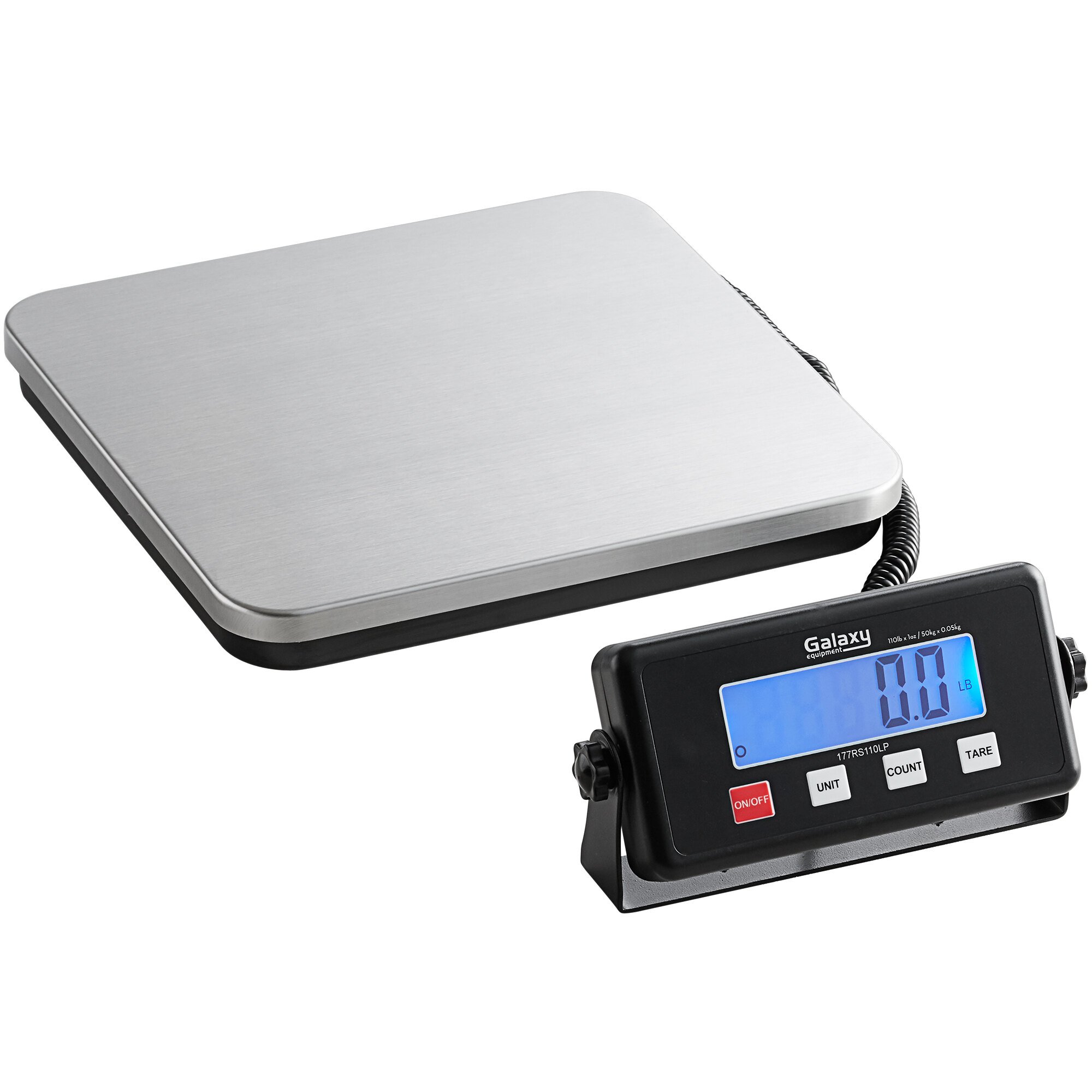 Galaxy RS110LP 110 lb. Low-Profile Digital Receiving Scale with Remote ...