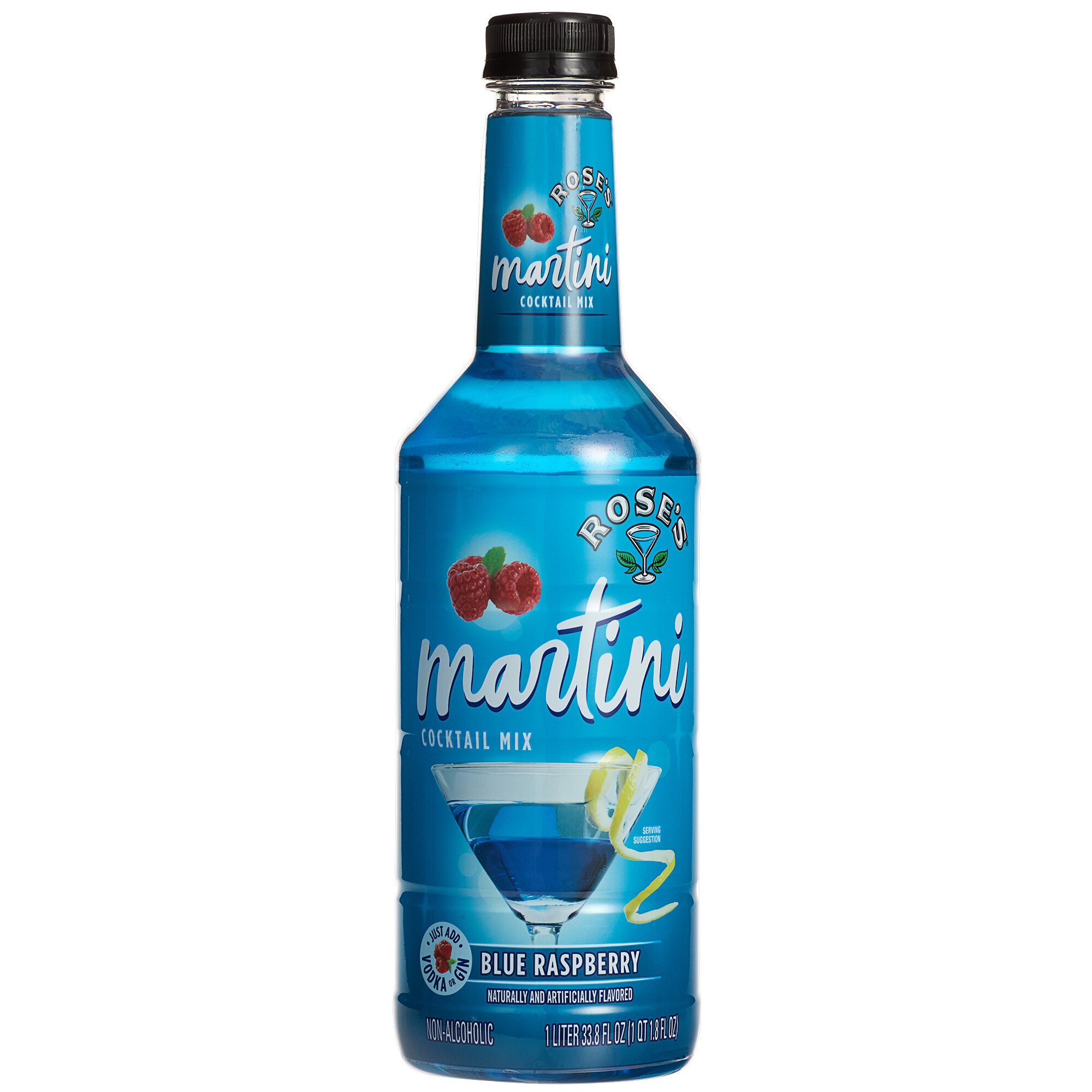 Roses Blue Raspberry Martini Mix 1 Liter 0989