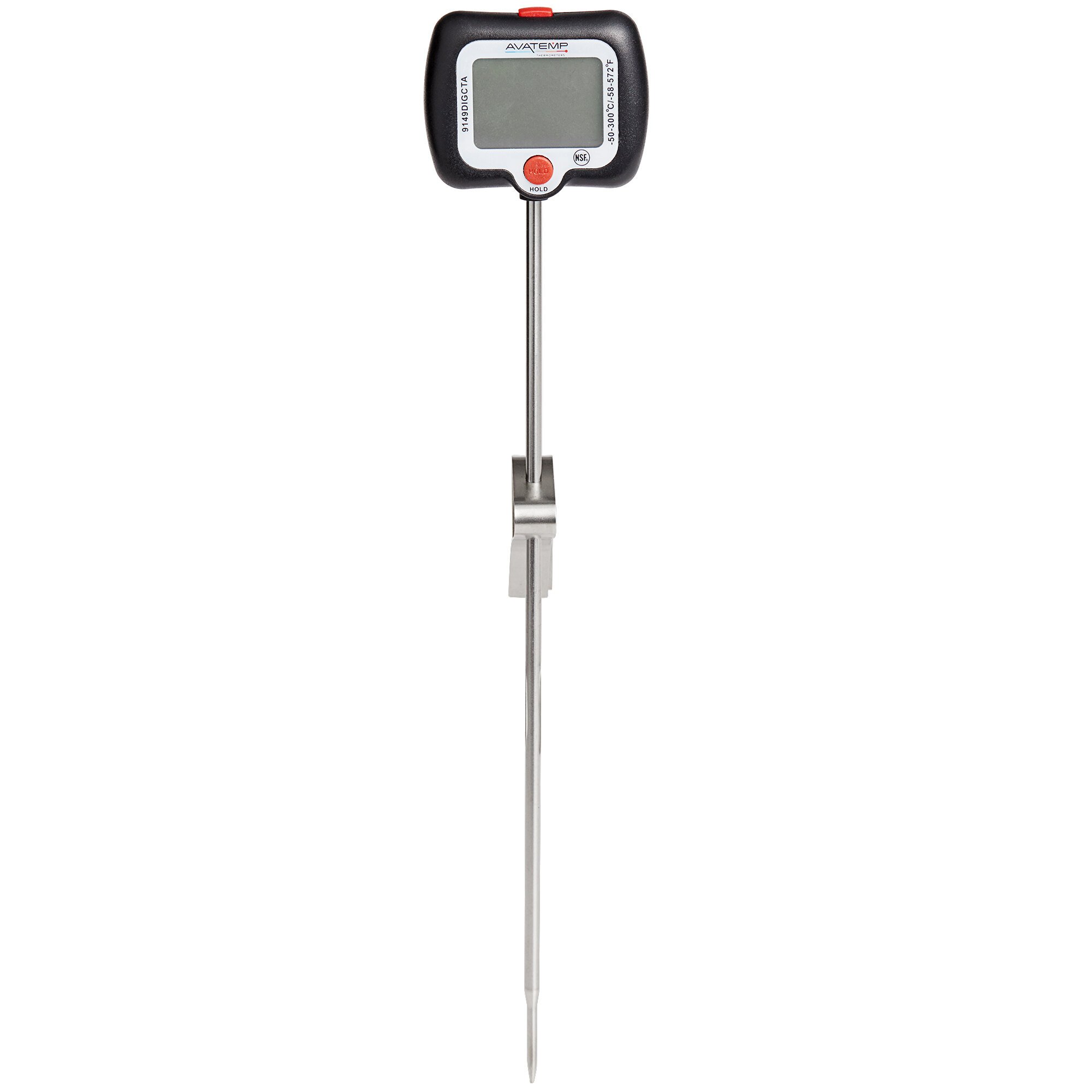 AvaTemp 8 3/4" Adjustable Head Digital Candy / Deep Fry Probe