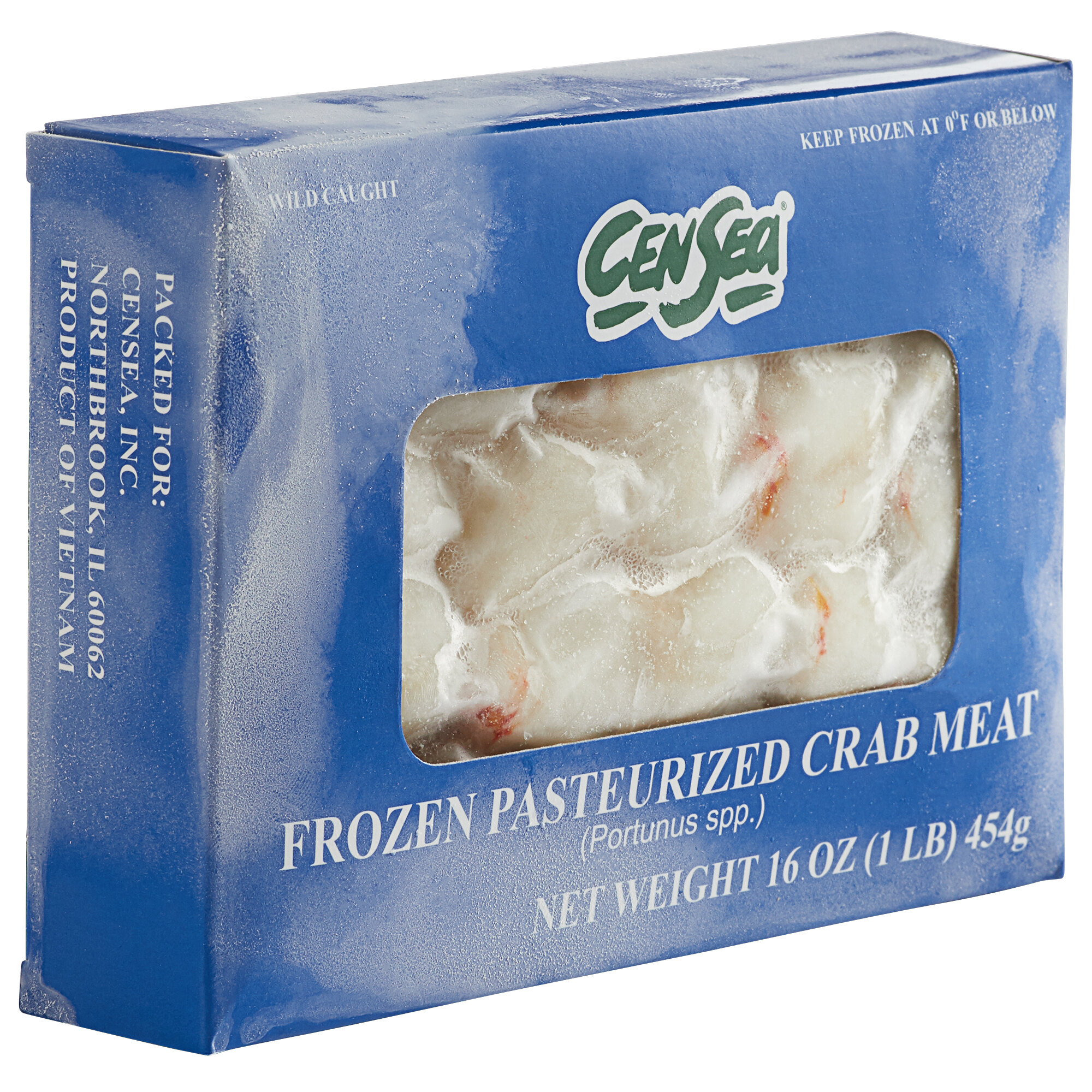CenSea 1 lb. Wild Caught Colossal Lump Crab Meat - 24/Case