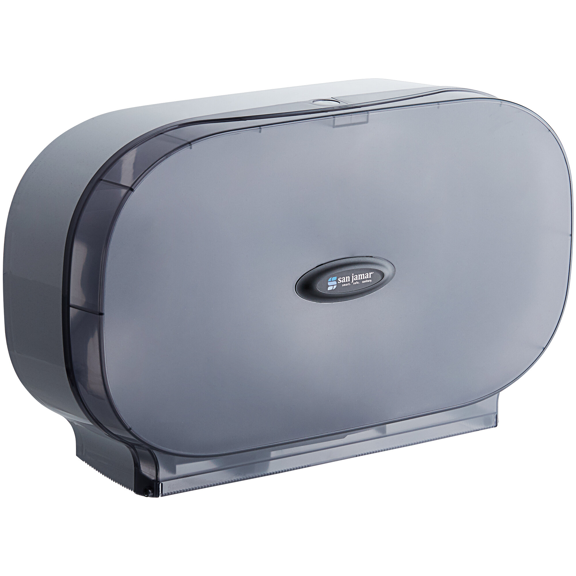 San Jamar R5000TBK 10" Double Roll Jumbo Toilet Tissue Dispenser Black