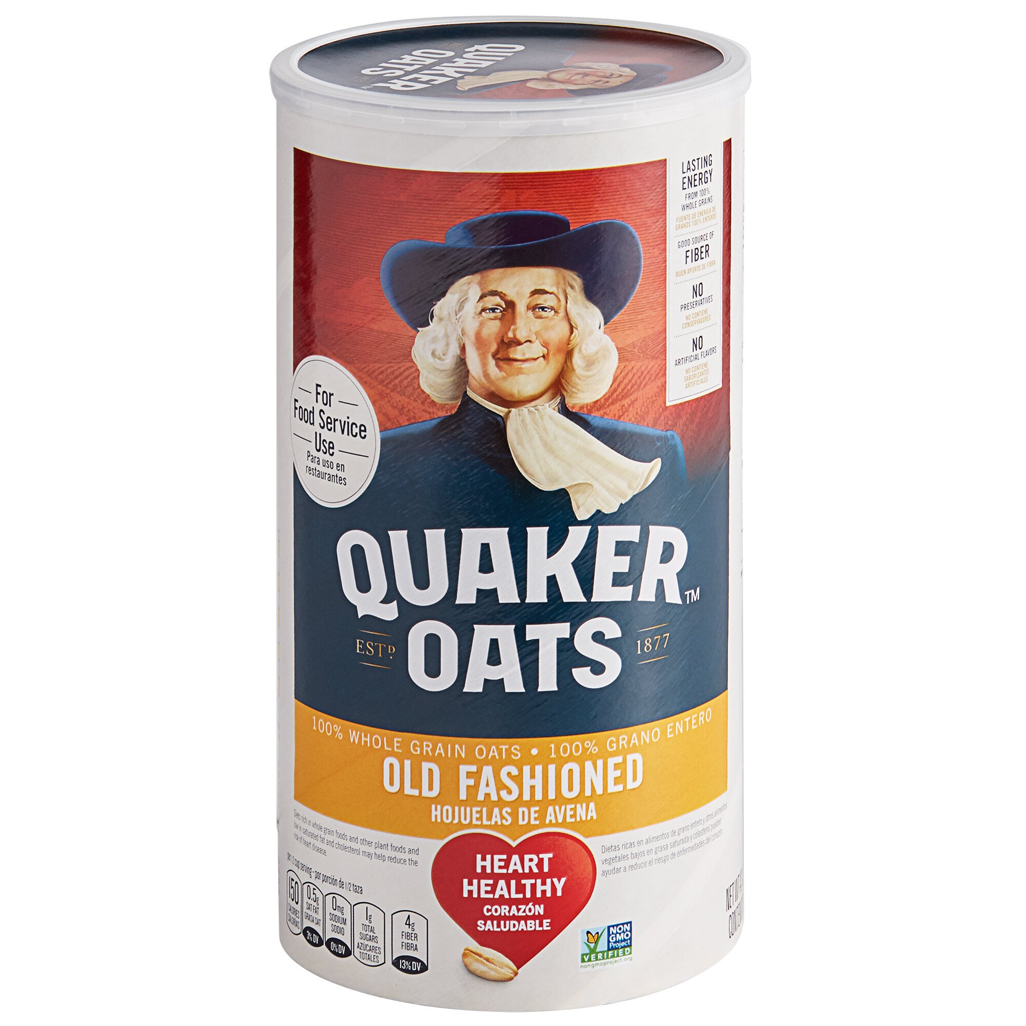 Quaker Old Fashioned Rolled Oats In 42 Oz Containers 12case
