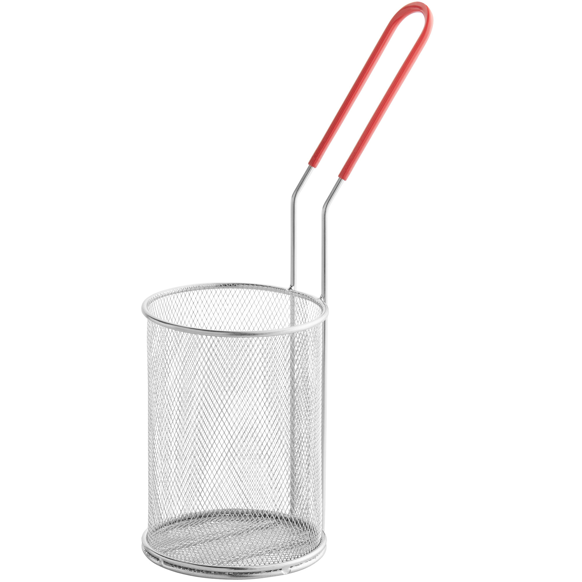 Choice 5" x 6 1/2" Stainless Steel Strainer / Blanching Basket with