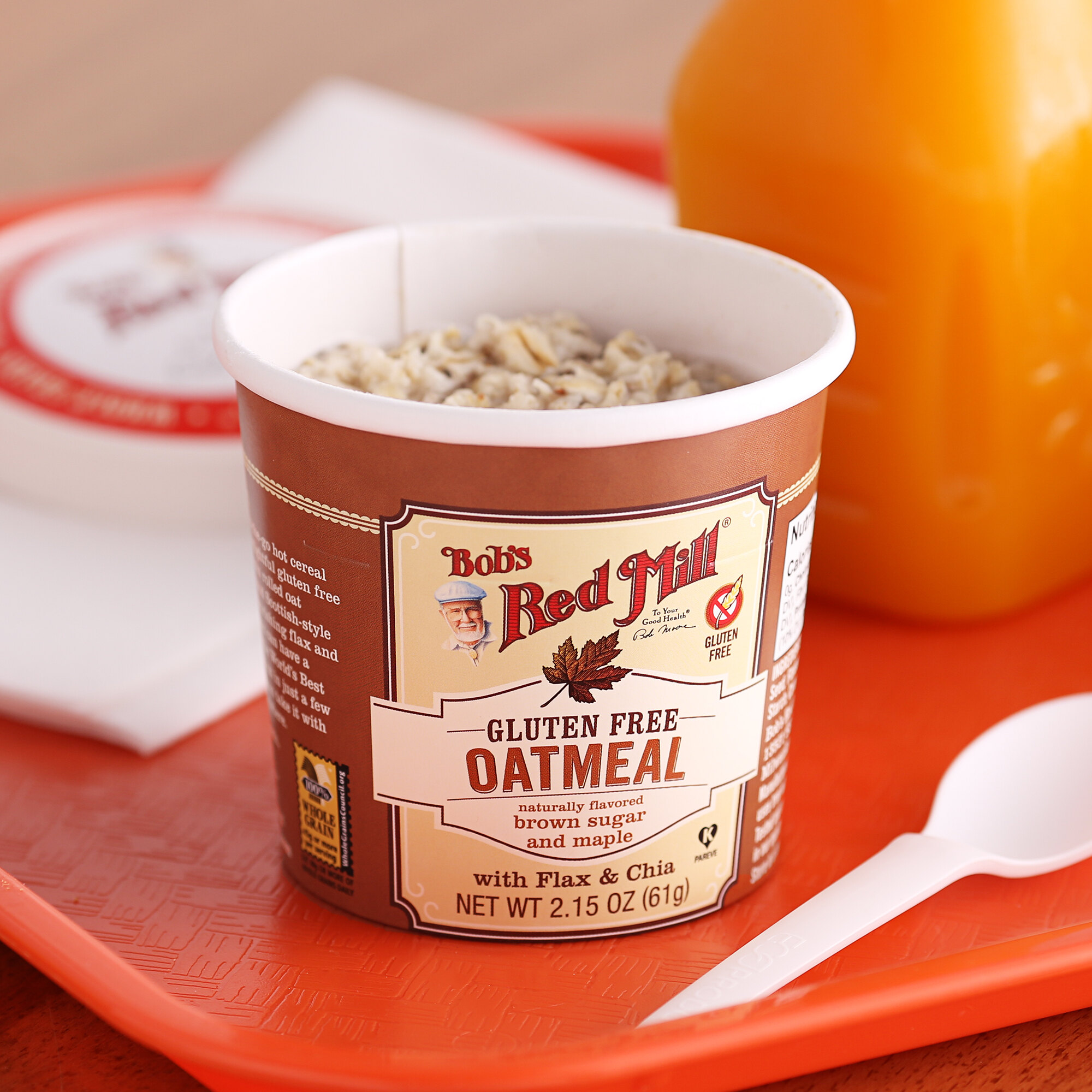 Bob's Red Mill Oatmeal Cups, Brown Sugar, Gluten-Free - 12/Case