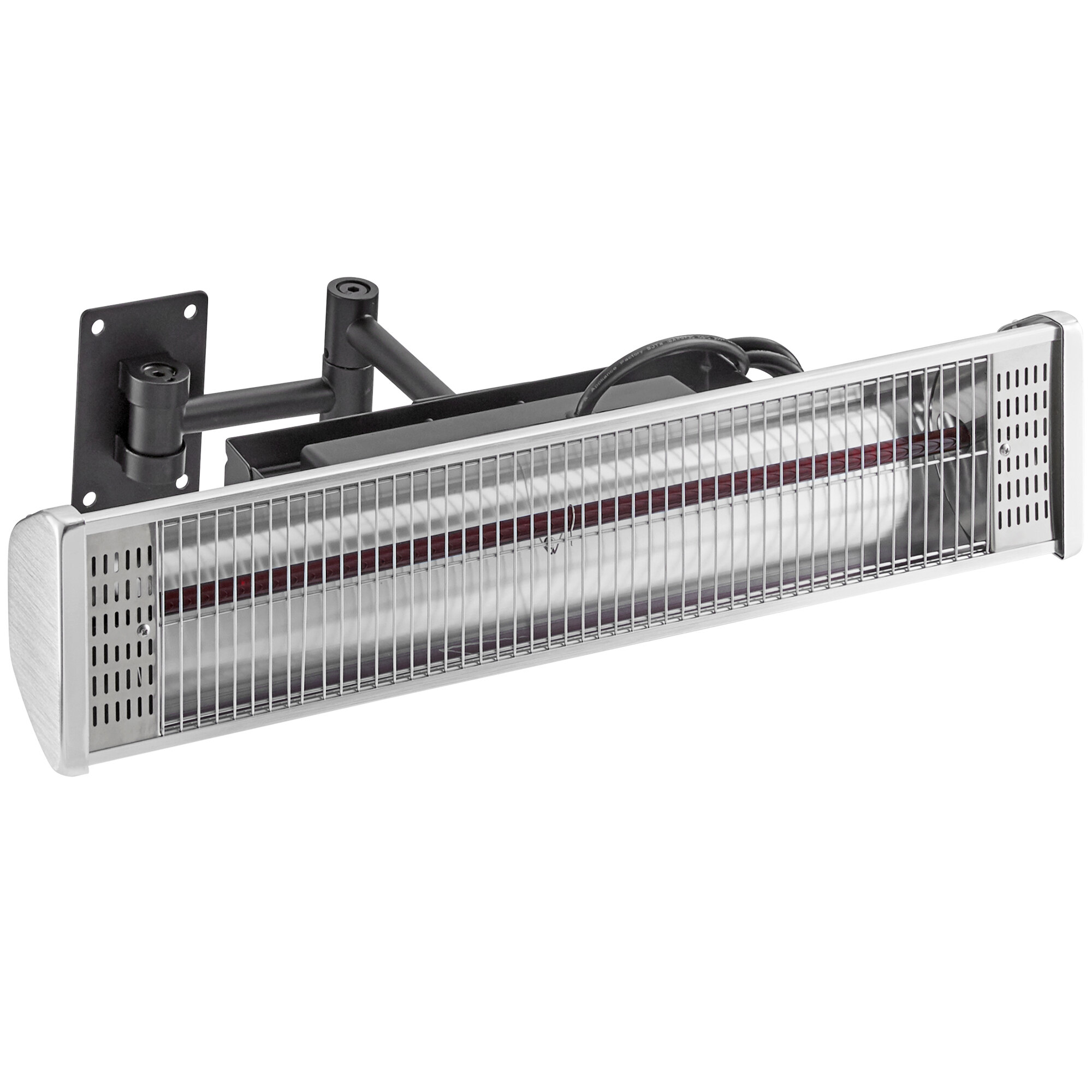 Backyard Pro Courtyard Series Silver Electric Outdoor Patio Heater