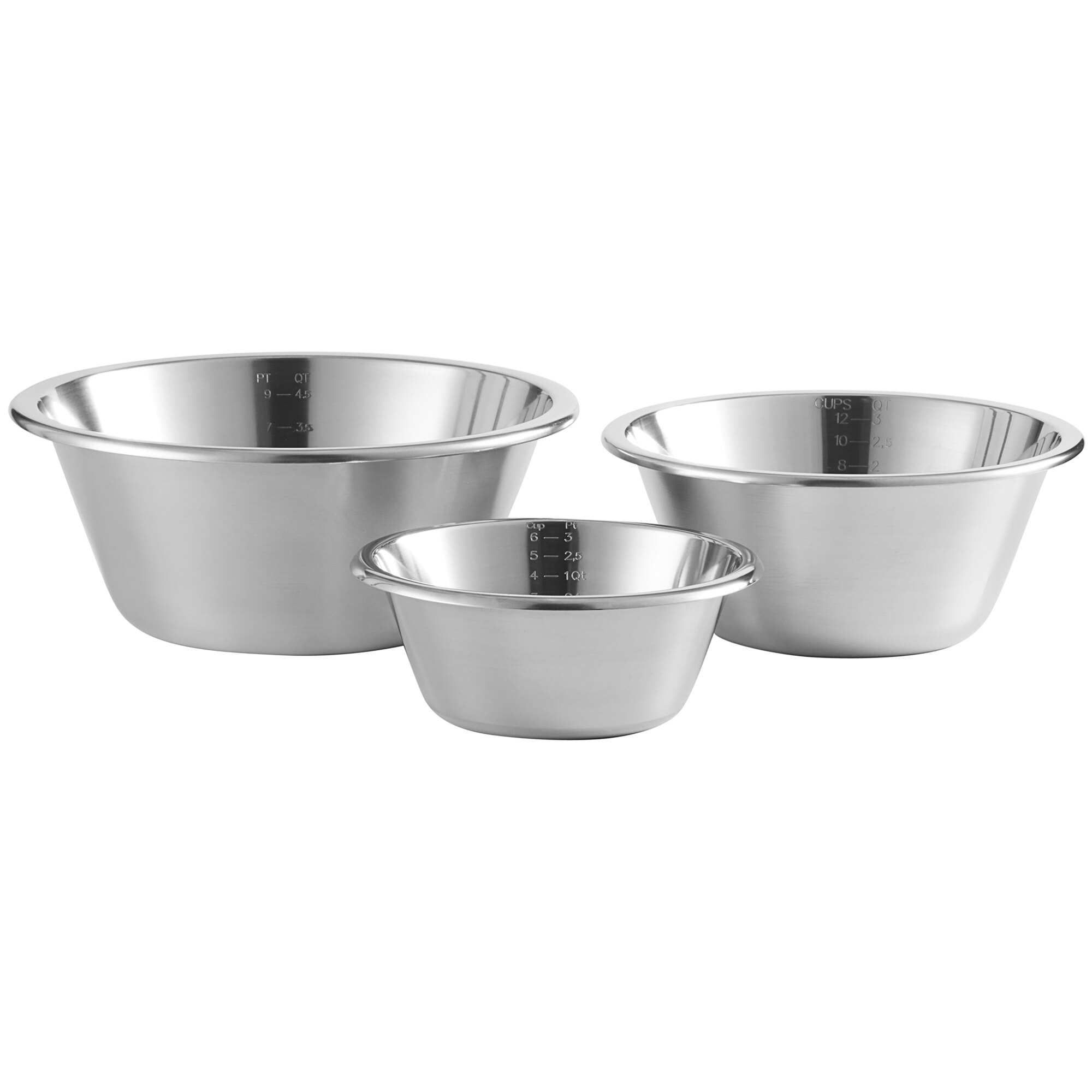 euro stainless steel mixing bowls