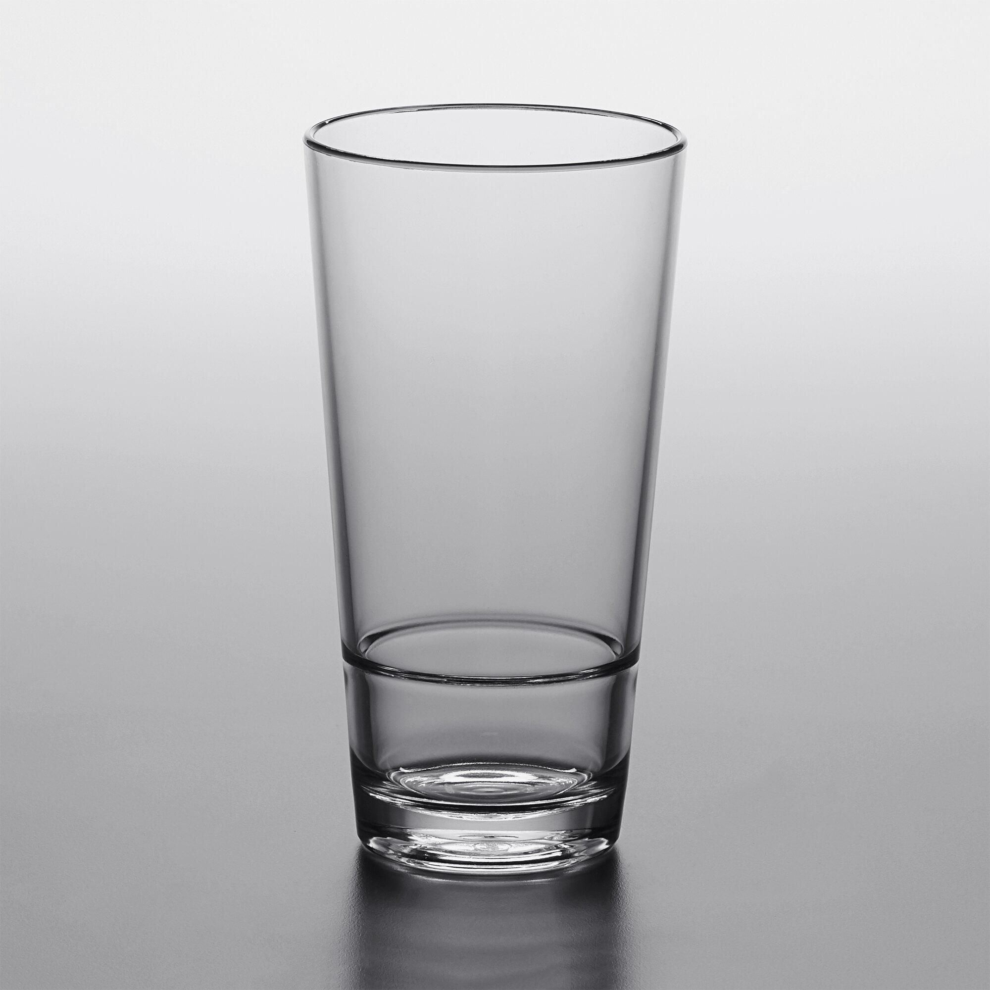 Choice 20 oz. SAN Stackable Plastic Cooler Glass