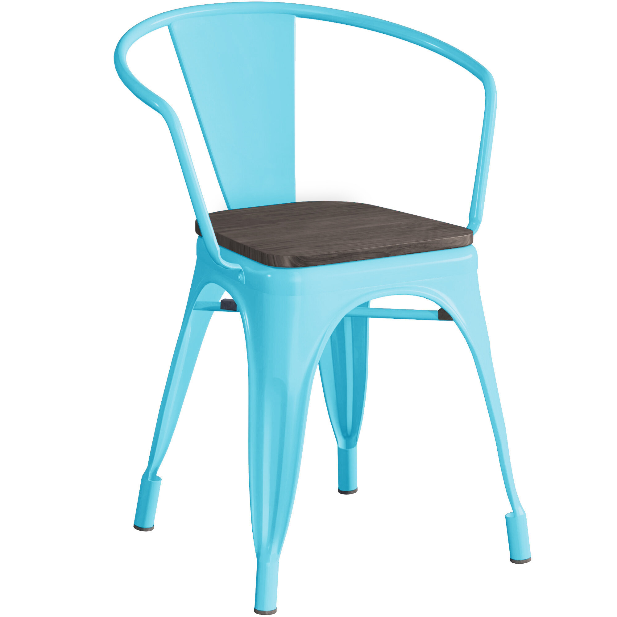 Lancaster Table & Seating Alloy Series Arctic Blue Metal Indoor ...