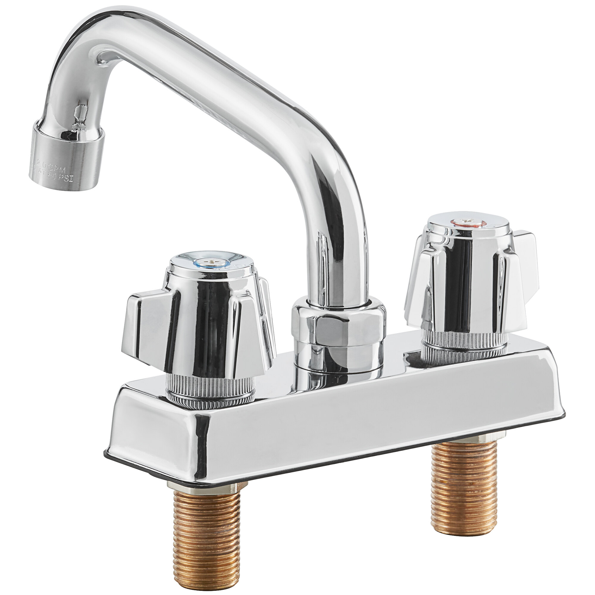 Regency Deck Mount Faucet with 6" Swing Spout and 4" Centers
