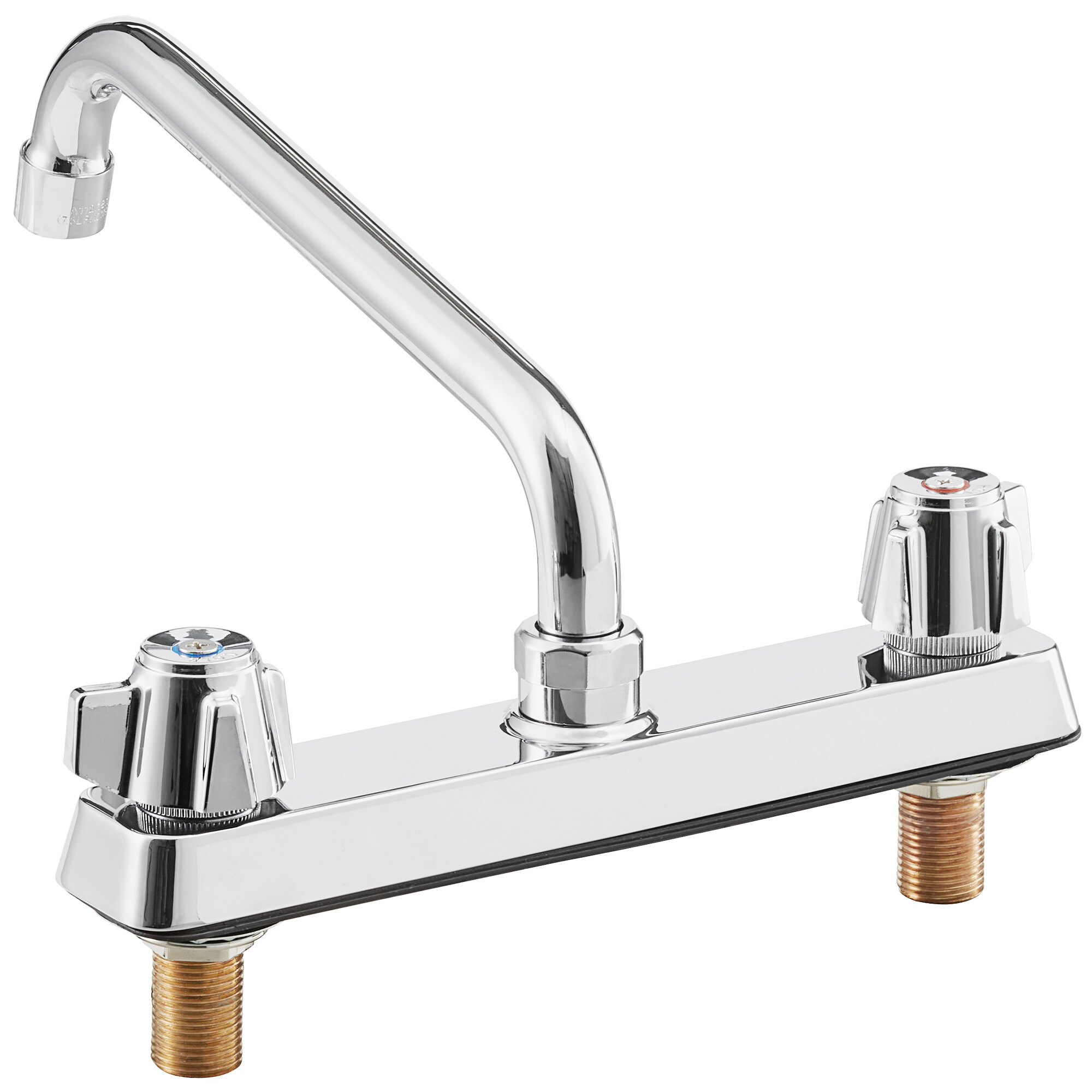 Regency Deck Mount Faucet With 10 Swing Spout And 8 Centers 